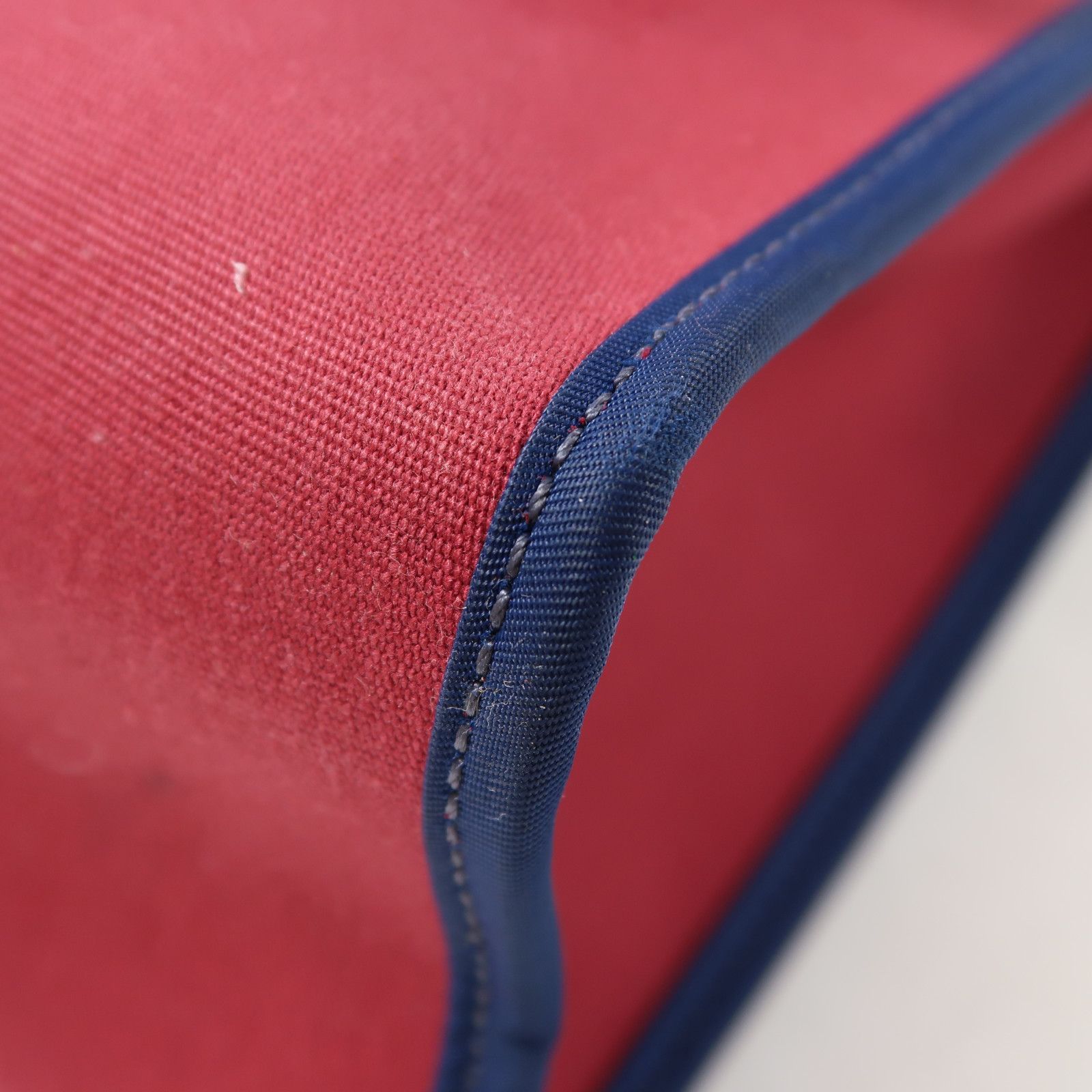 Hermes Canvas Herbag Silver Hand-handed Bag For Shoulder And Back Red/blue 2way Shoulder Bag Re