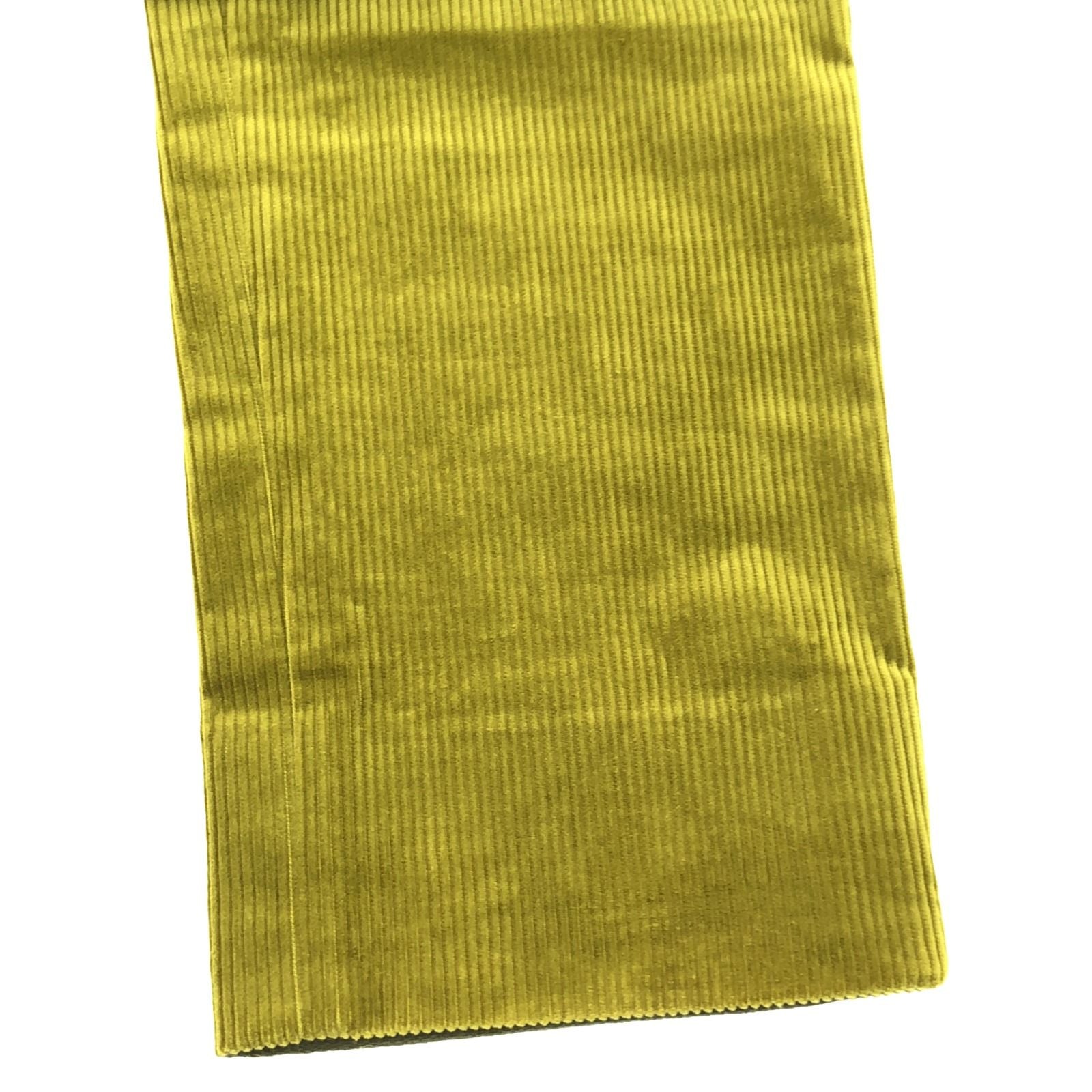 Hermes Corduroy Pants Cotton Yellow 40