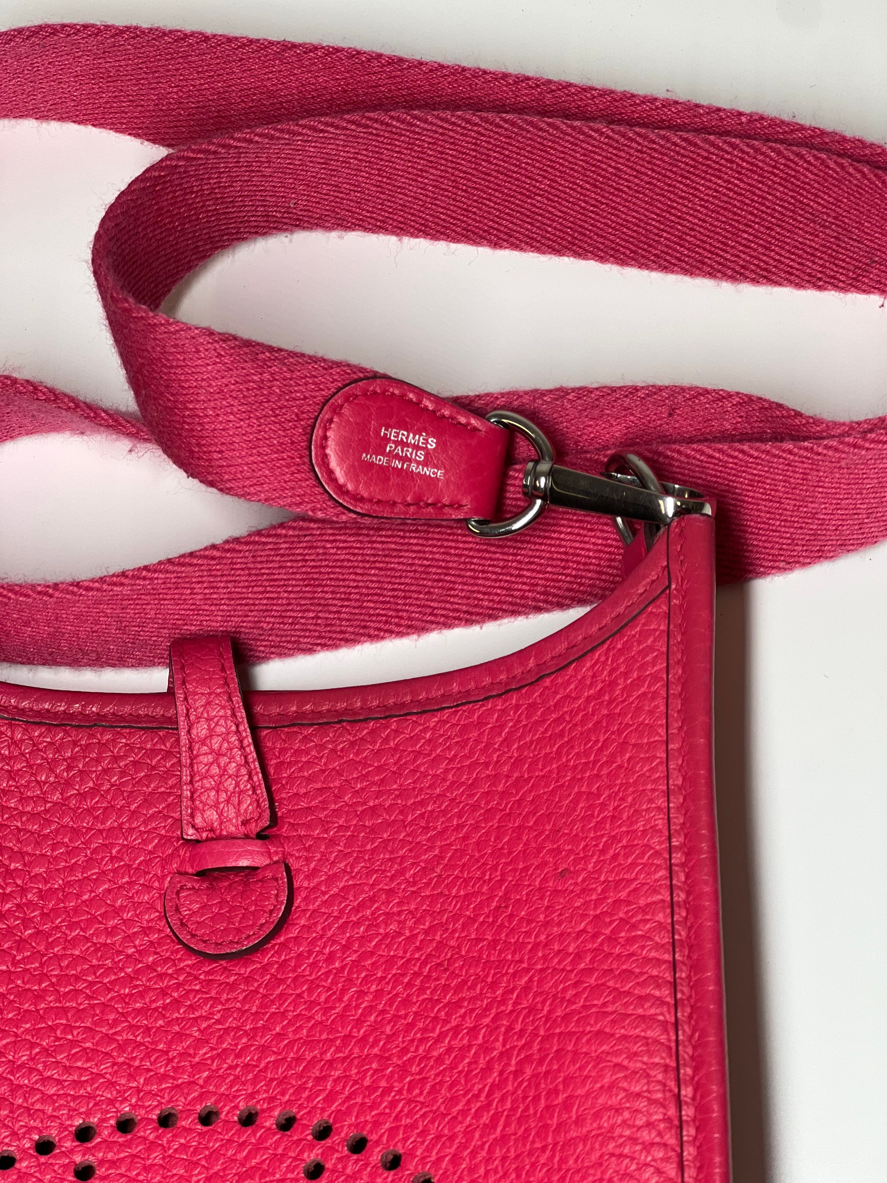 Hermes Pink Evelyne TPM,Togo A Stamp