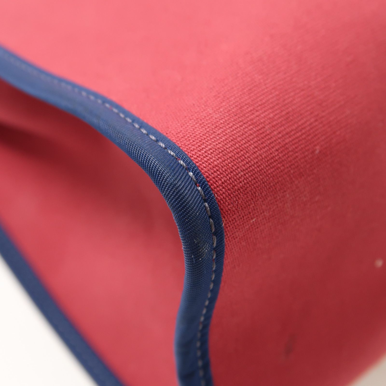Hermes Canvas Herbag Silver Hand-handed Bag For Shoulder And Back Red/blue 2way Shoulder Bag Re