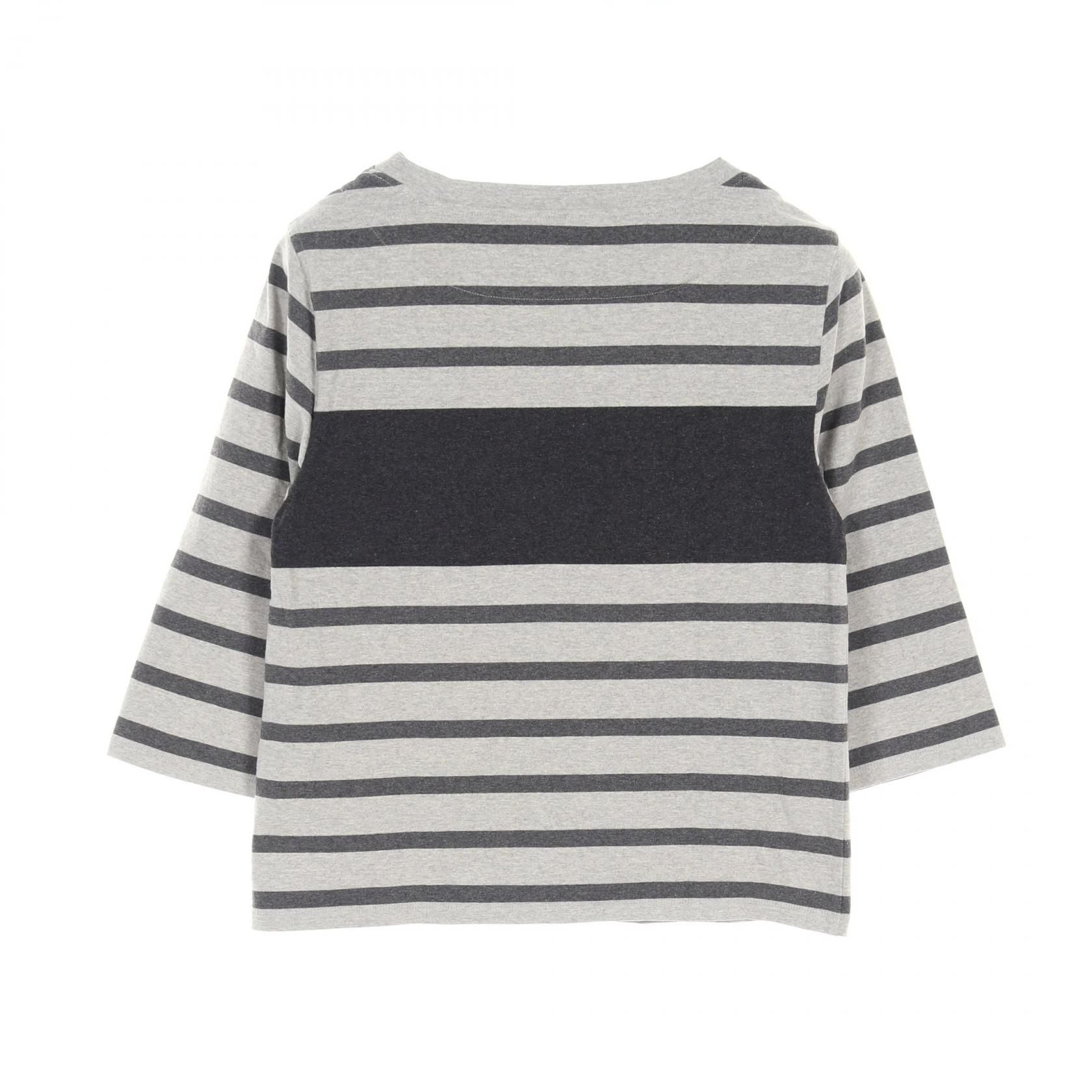 Hermes T-shirt Tops Half Sleeve Cotton Gray 36