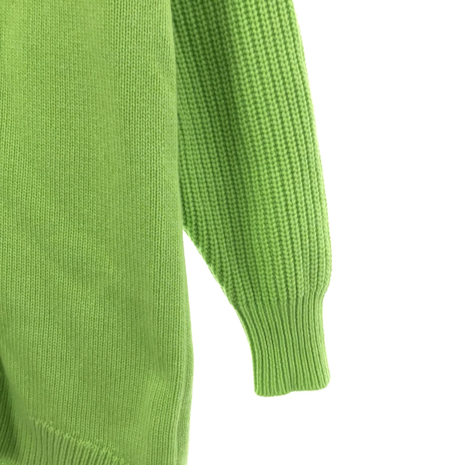 Hermes Cardigan Knitwear Jacket Cashmere Cotton Green 34