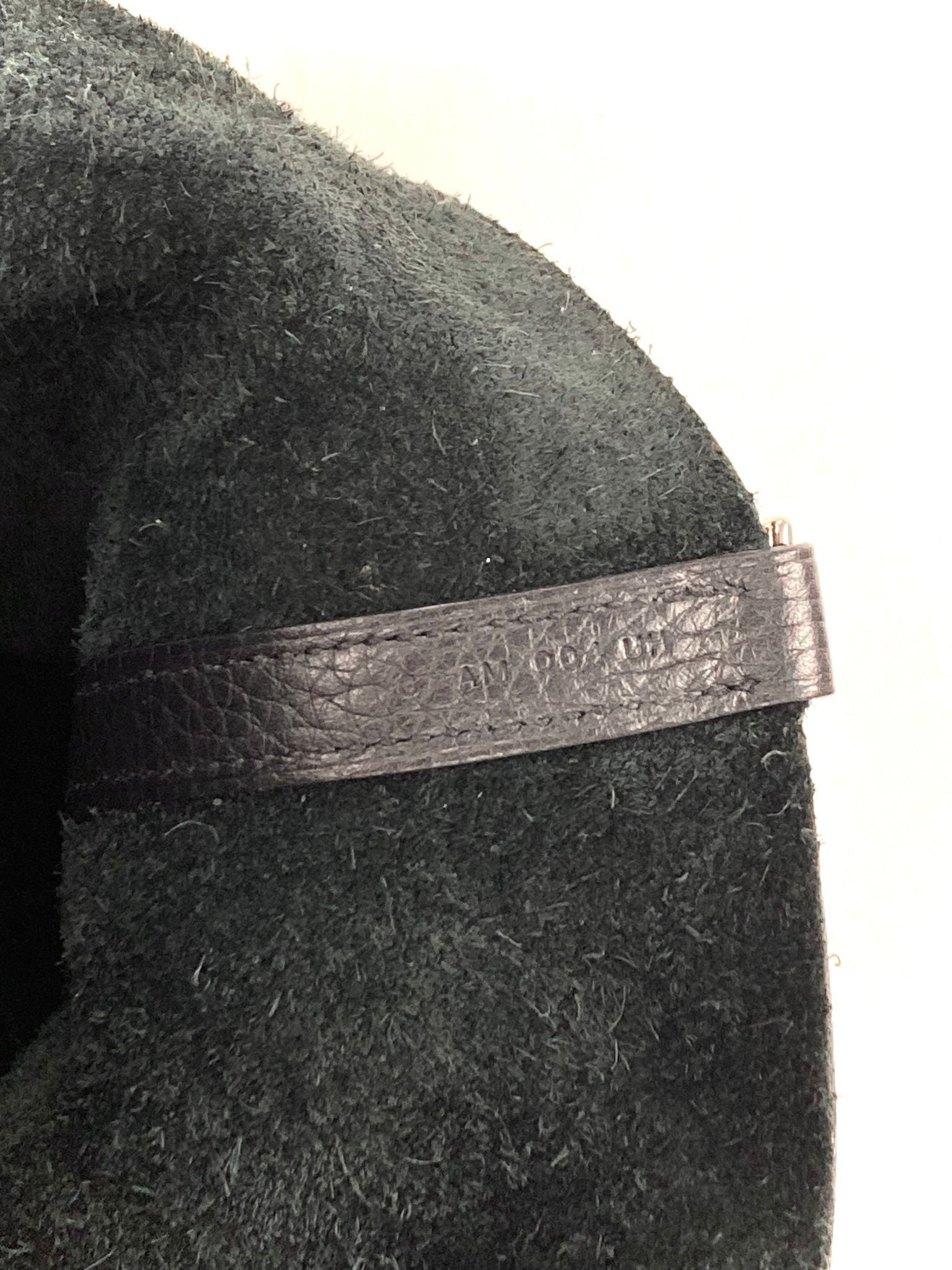 Hermes Black Picotin MM,Taurillon Clemence PHW C Stamp