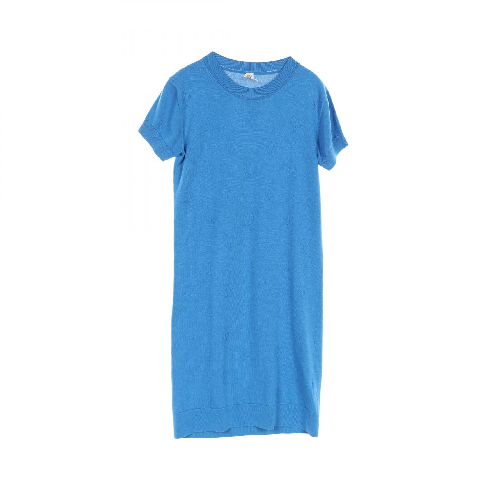 Hermes Dress Blue Silk 16-7712
