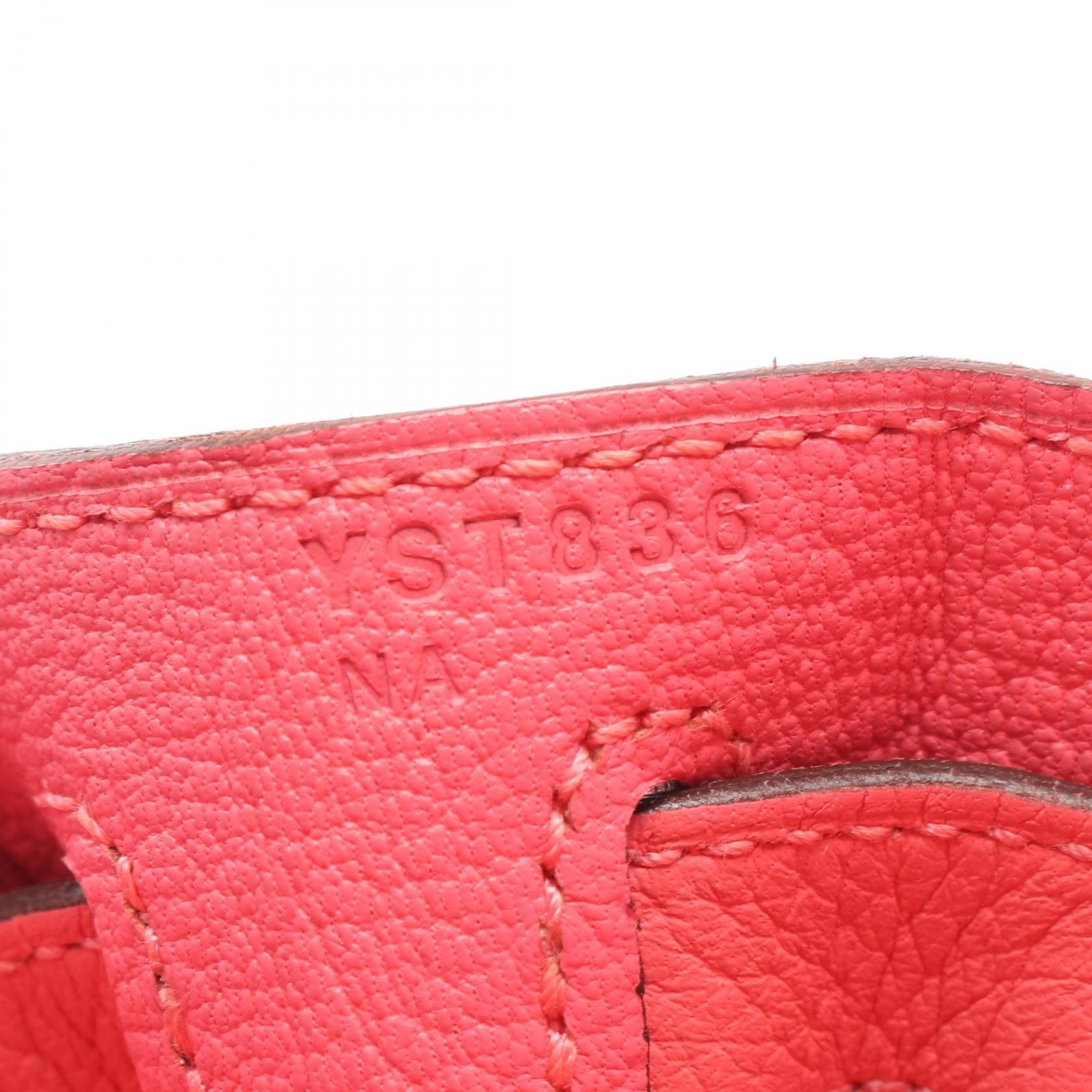 Hermes Kelly 28 Handbag Rose Dete Pink Leather Taurillon Clemence