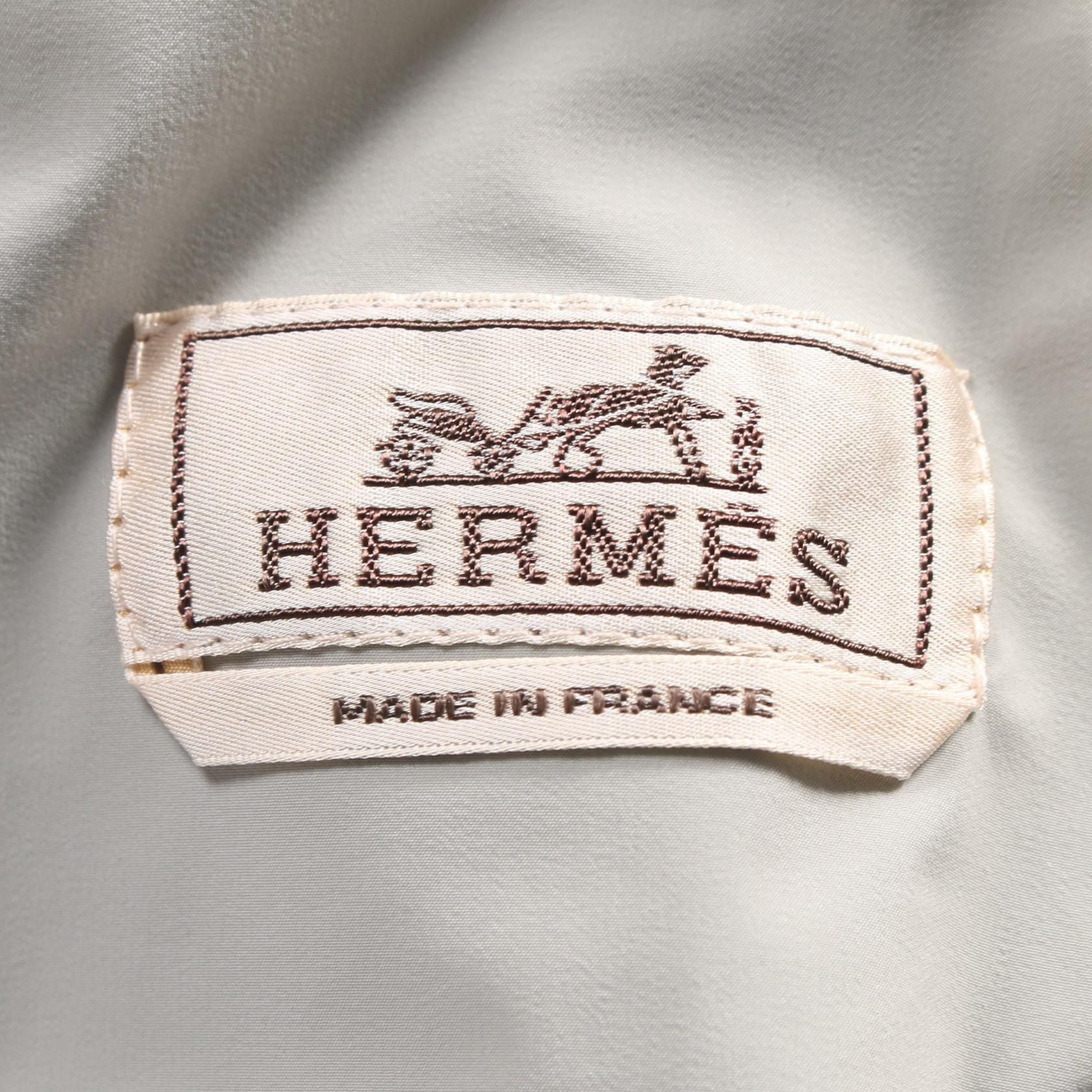 Hermes Cheval Punk Bandana Blouson Green Multicolor Nylon Cotton H 462800hj