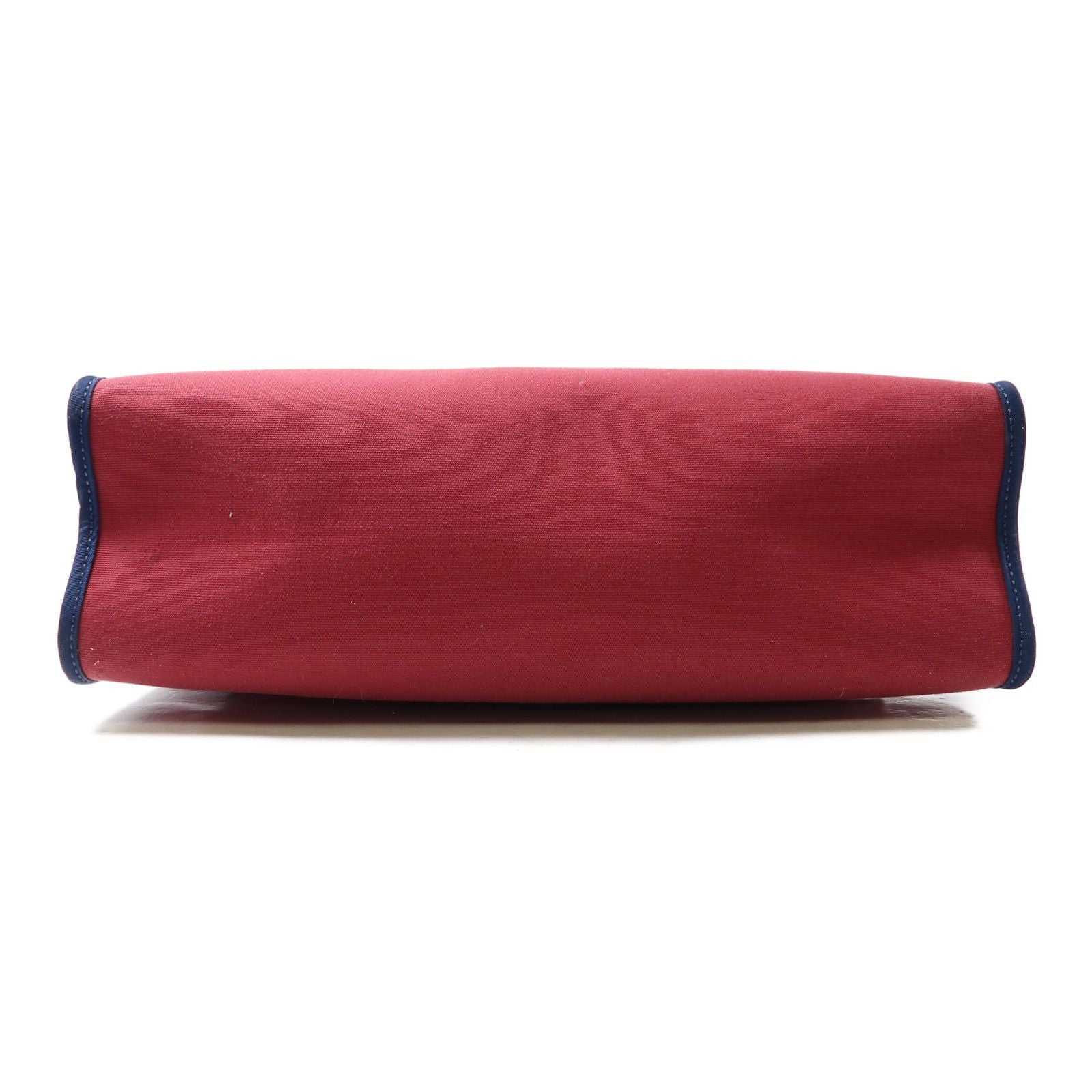 Hermes Canvas Herbag Silver Hand-handed Bag For Shoulder And Back Red/blue 2way Shoulder Bag Re