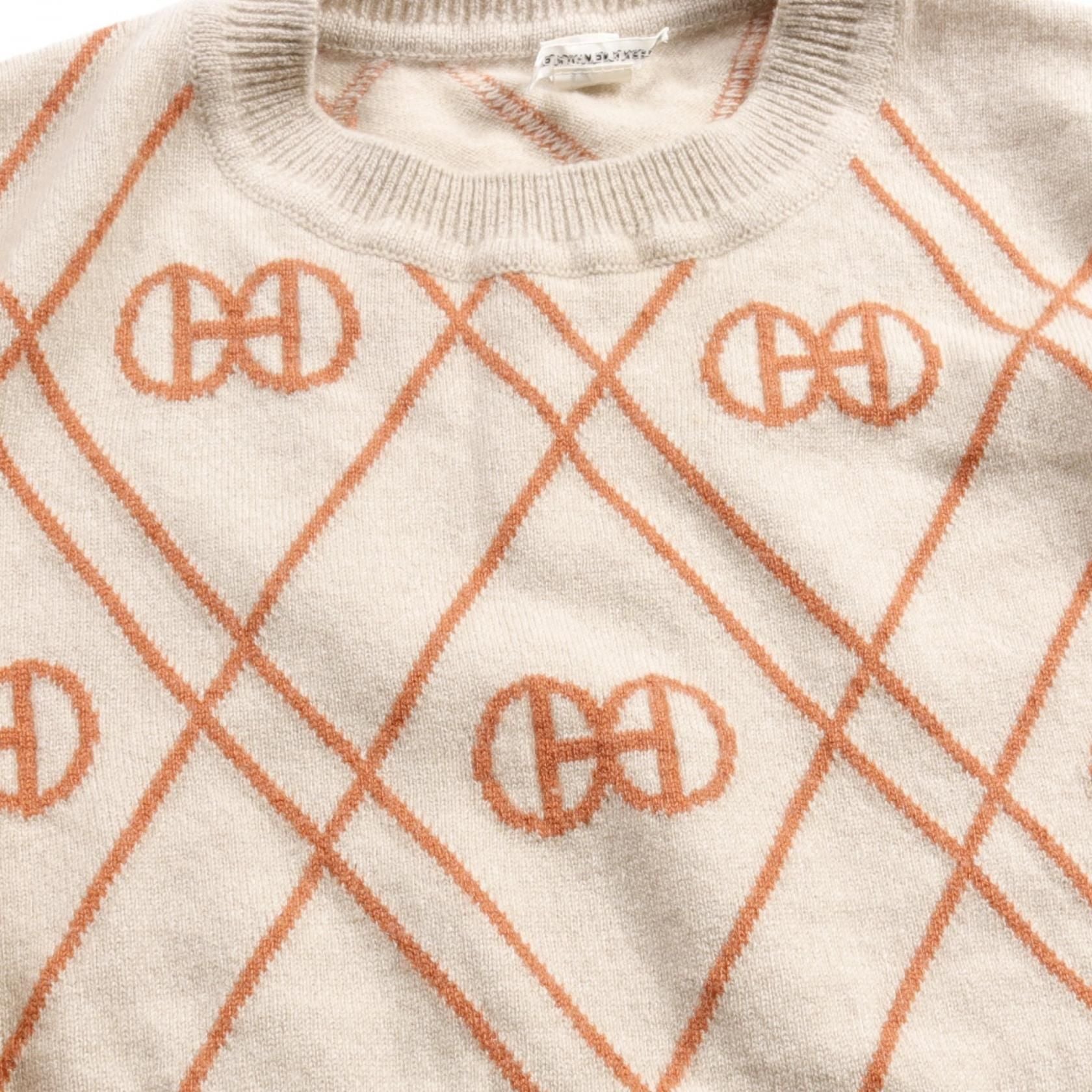 Hermes H Rondo Knit Beige Brown Cashmere