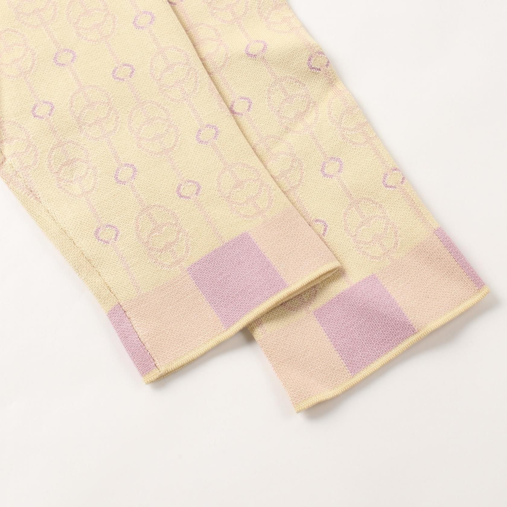 Hermes Culiquetis Cardigan 2e 2103d 4 Silk Nylon Yellow Purple