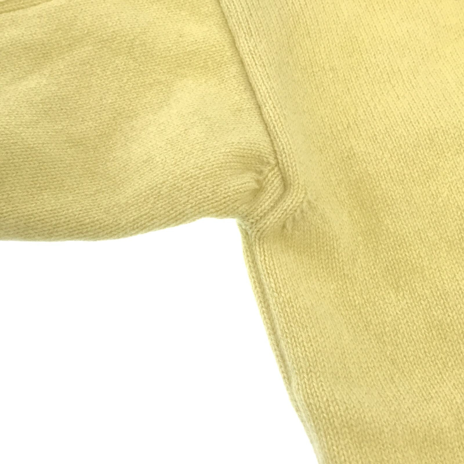 Hermes Yellow Cashmere Cardigan 34