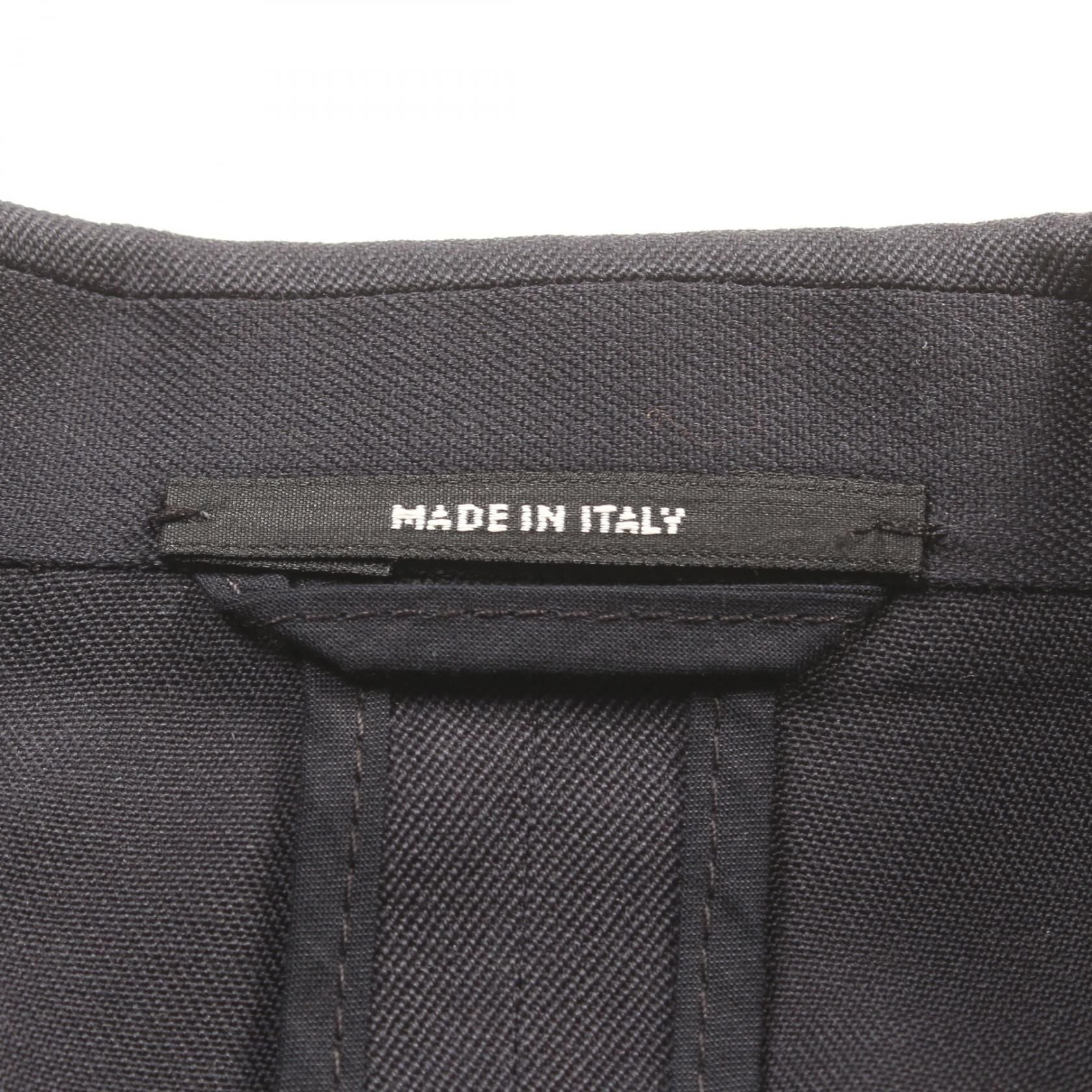 Hermes Tailored Jacket Navy Wool G 19632z 32-5259