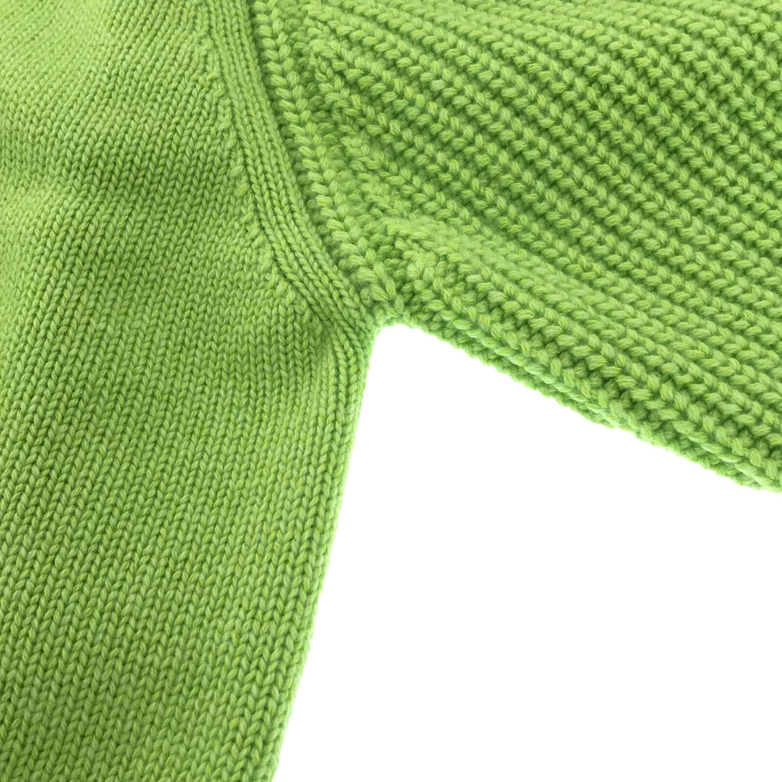 Hermes Cardigan Knitwear Jacket Cashmere Cotton Green 34