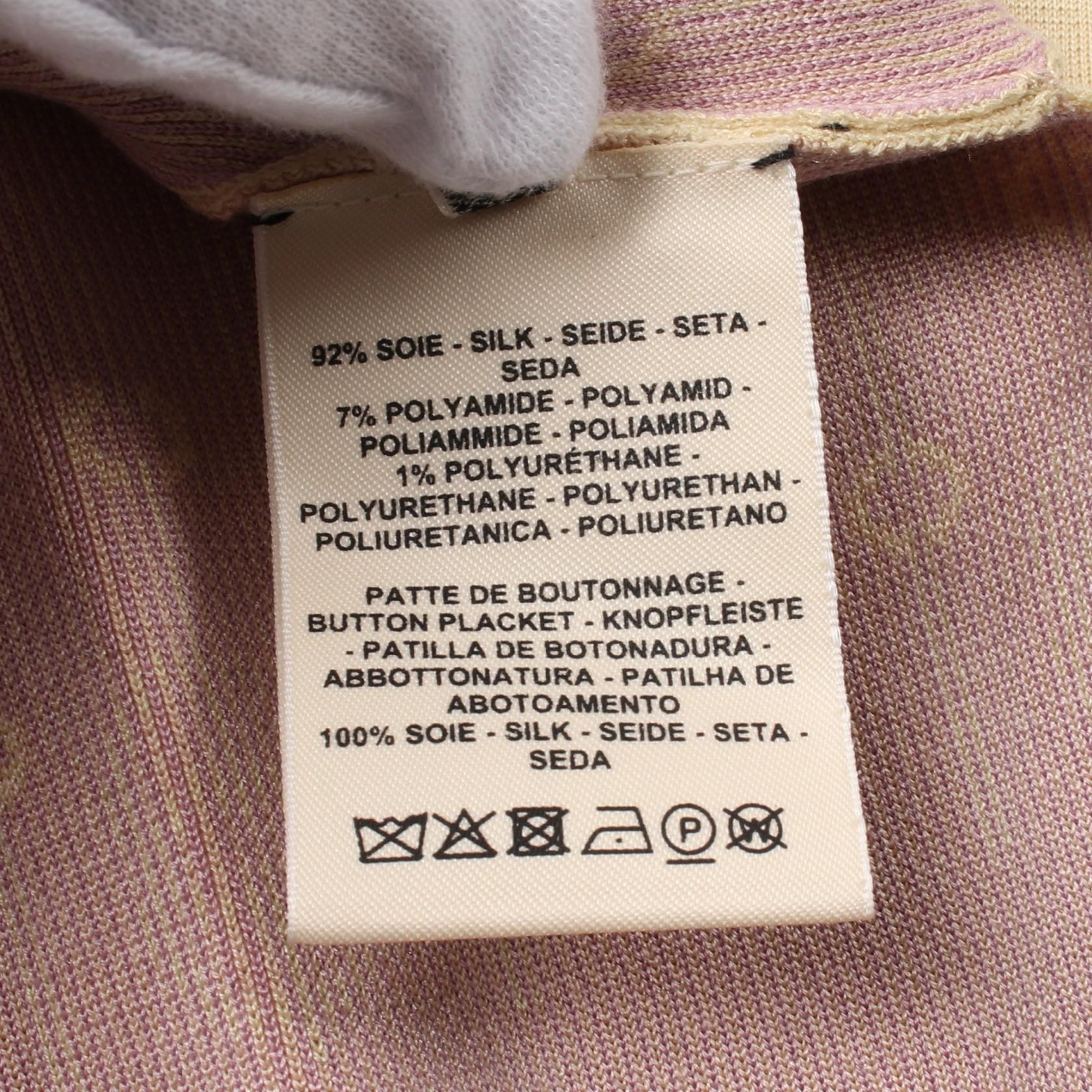Hermes Culiquetis Cardigan 2e 2103d 4 Silk Nylon Yellow Purple