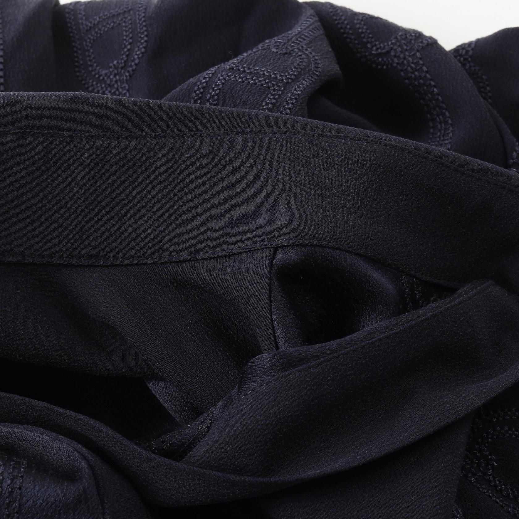 Hermes Chne Dunkel Other Tops Navy Silk 3e 0609dv