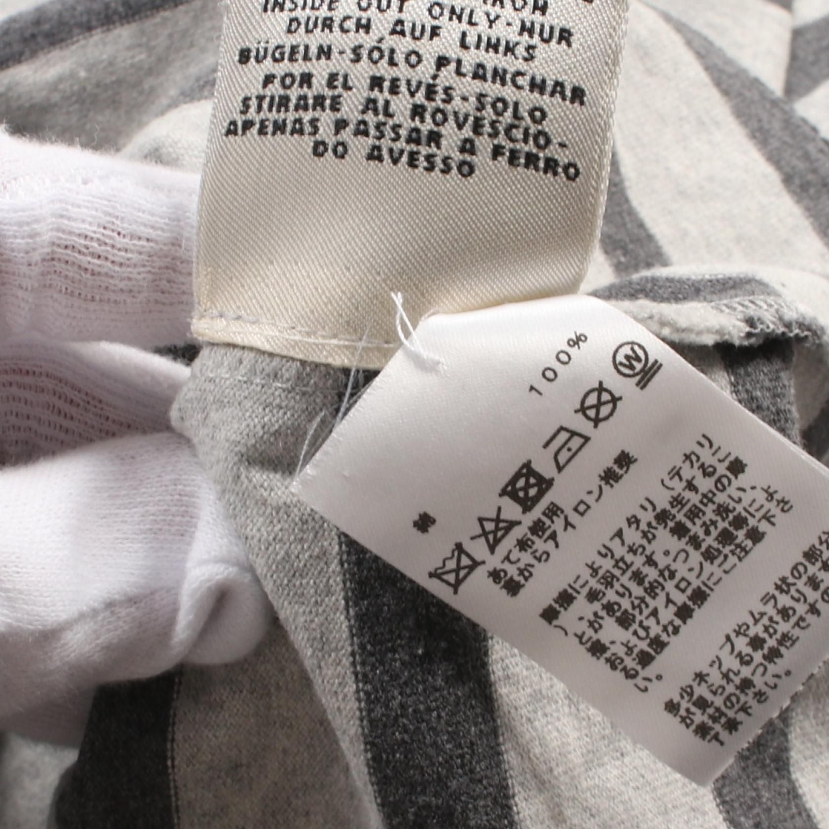 Hermes T-shirt Tops Half Sleeve Cotton Gray 36