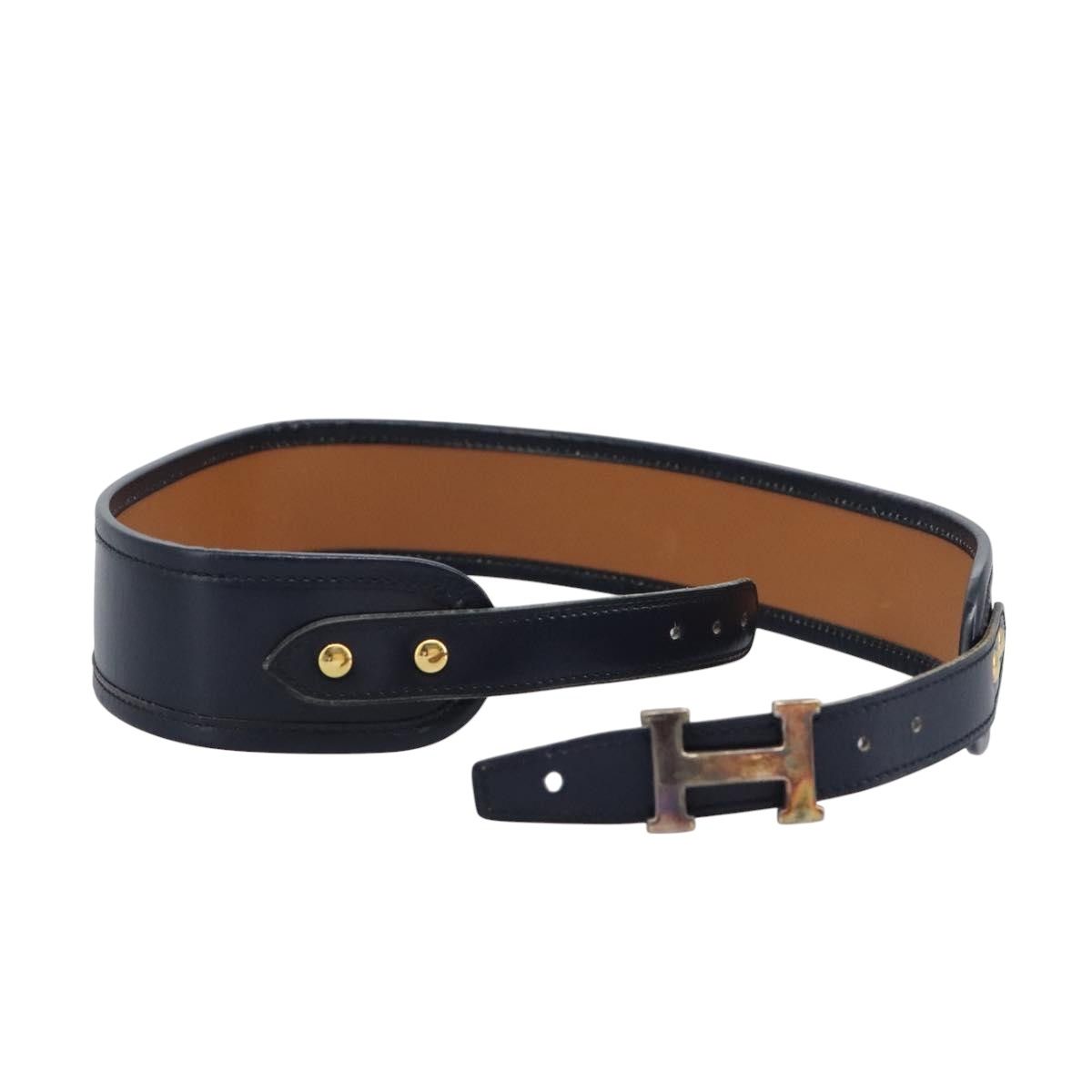 Hermes Constance Belt Leather Navy Auth