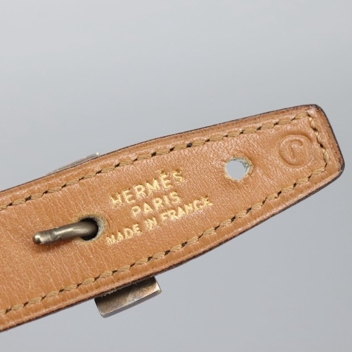 Hermes Constance Belt Leather Navy Auth