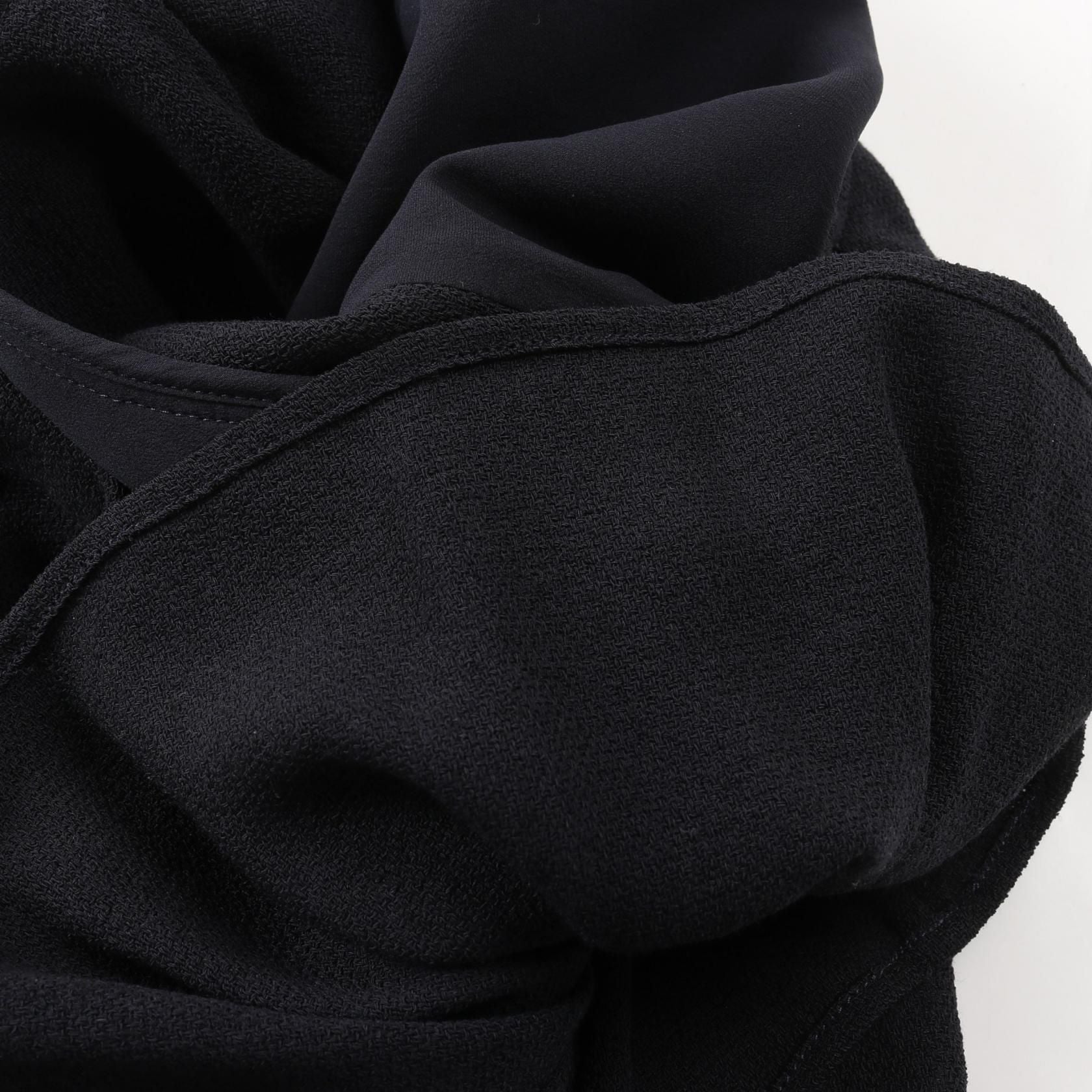 Hermes Dress Wool Black 38