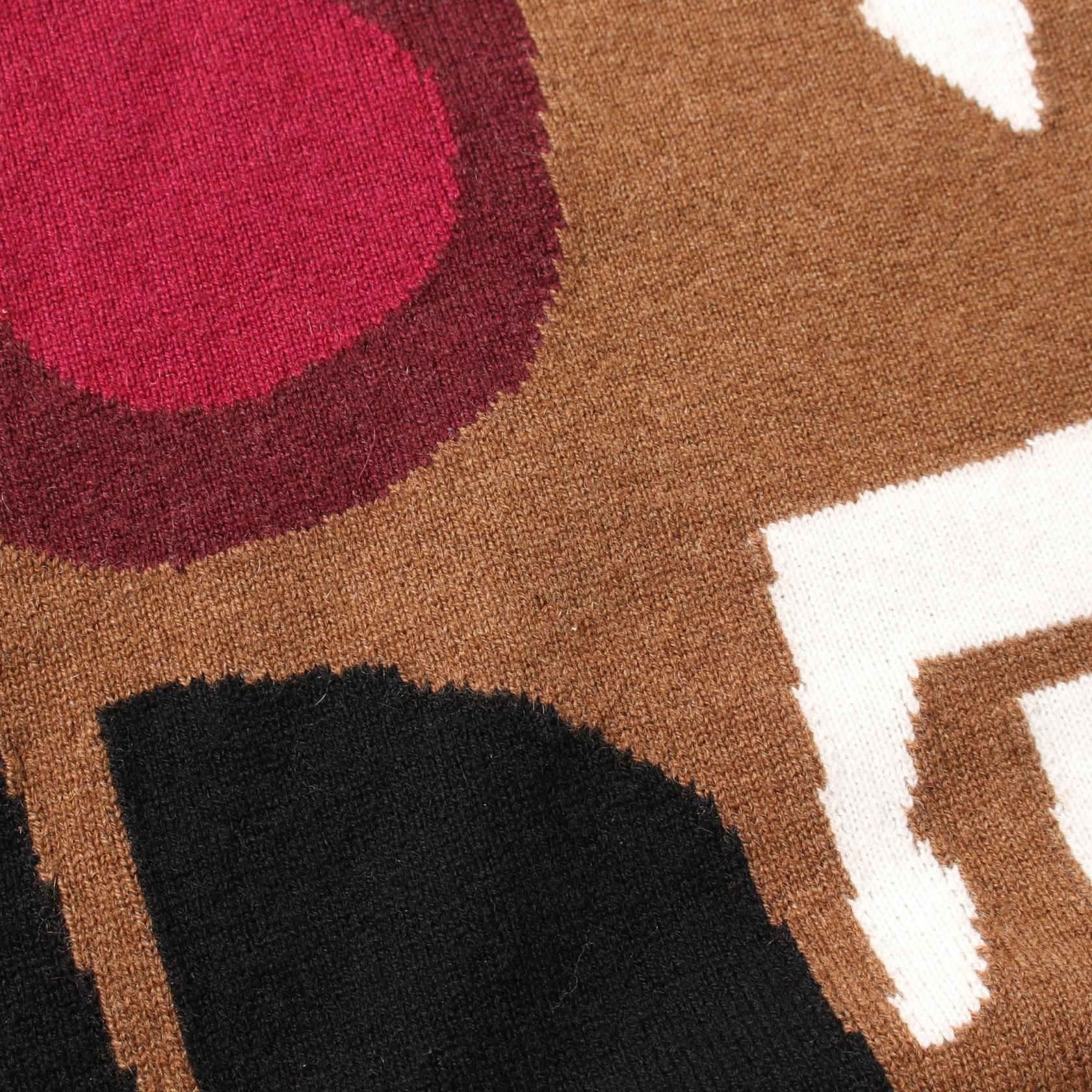 Hermes Velky Lov Knitwear Sweater Cashmere Brown Mens S