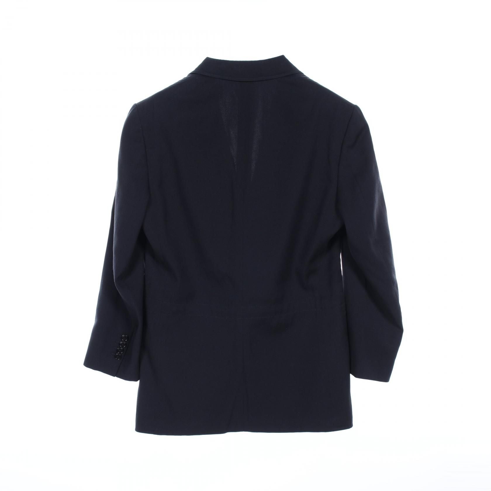 Hermes Tailored Jacket Navy Wool G 19632z 32-5259