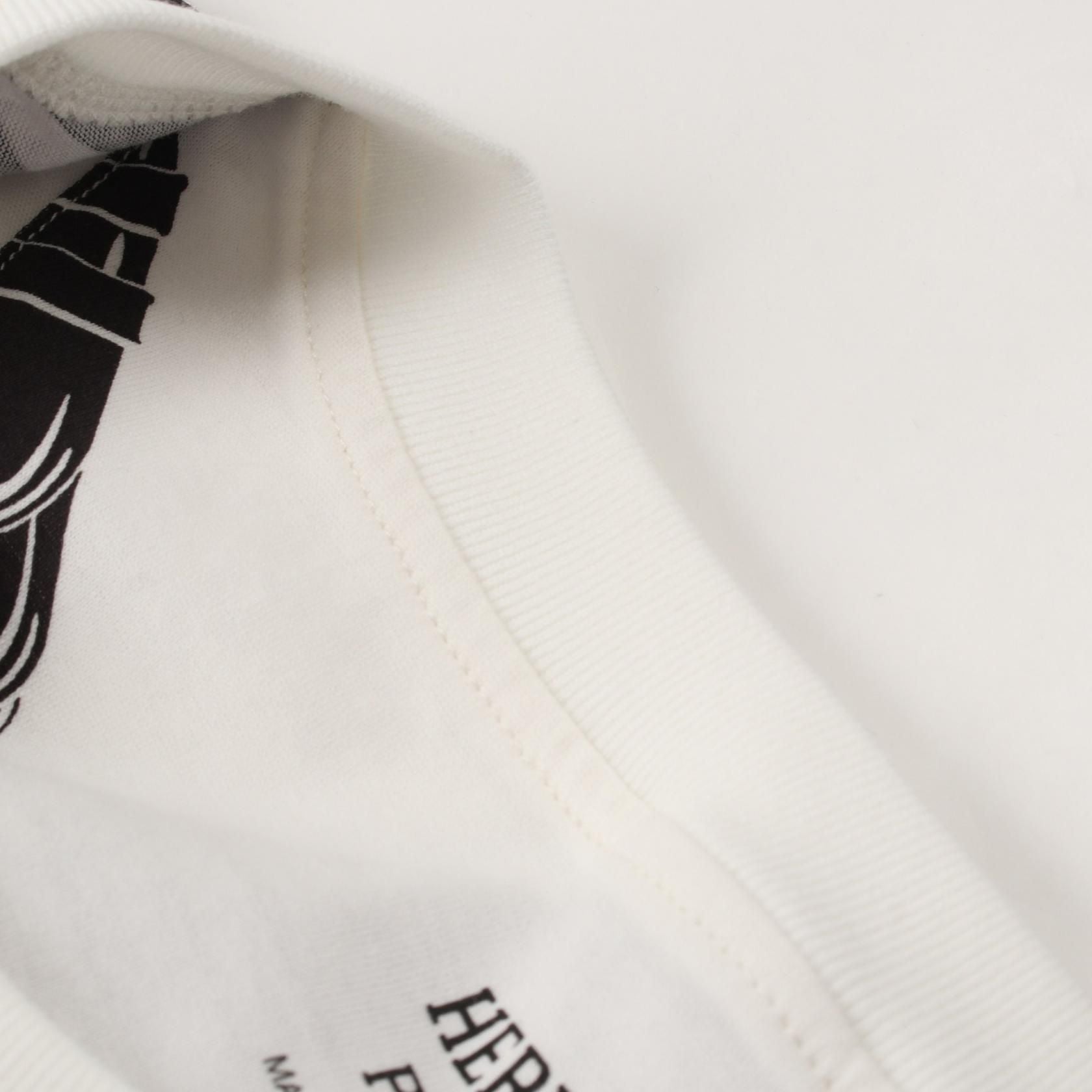 Hermes Coaching Remix Dress White Black Cotton 5e 4518de