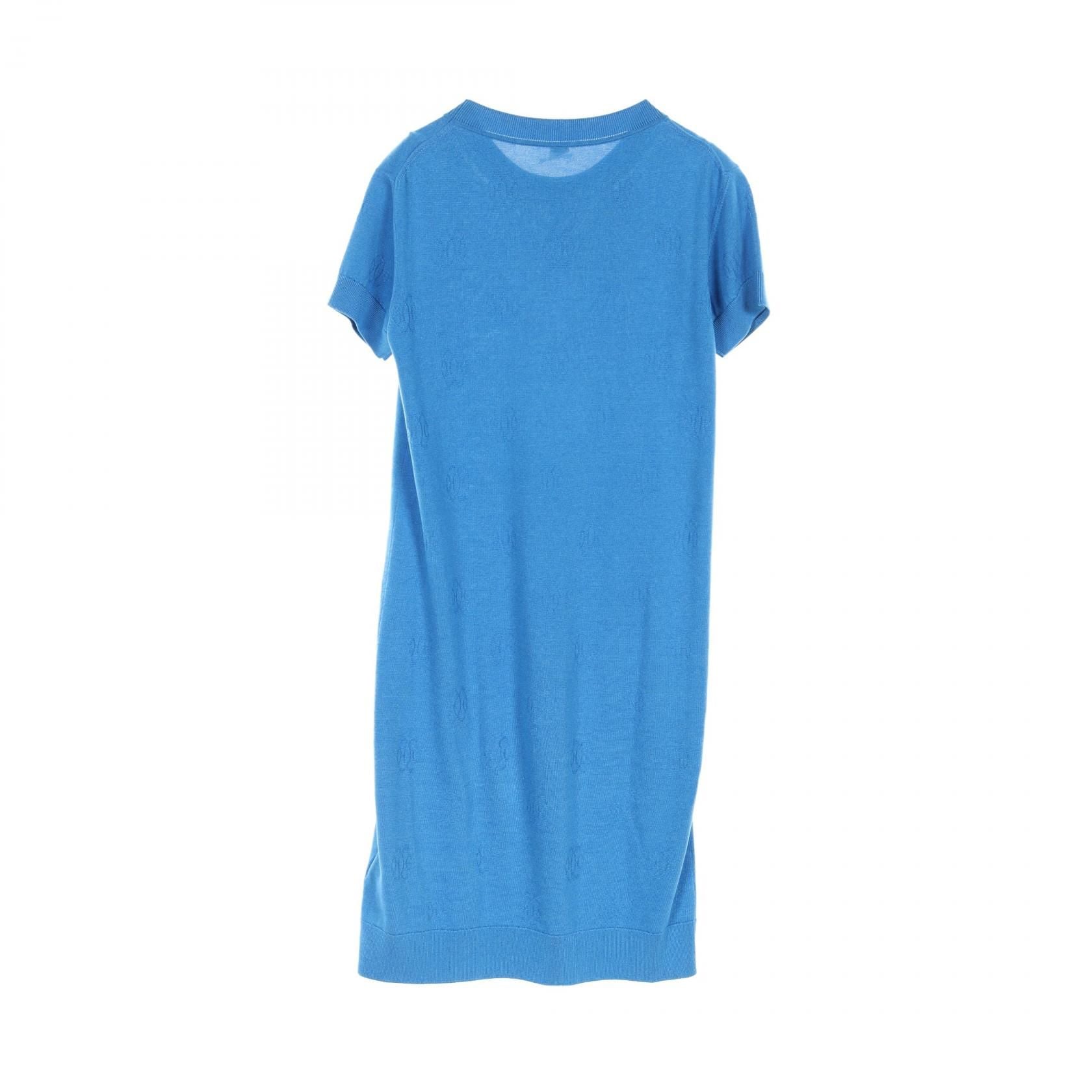 Hermes Dress Blue Silk 16-7712