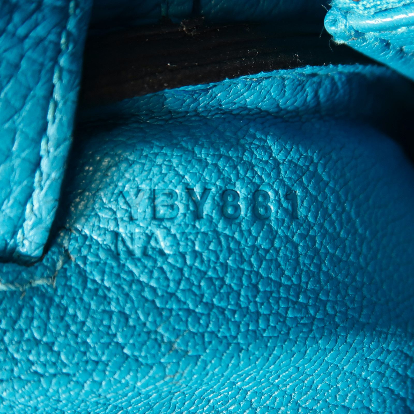 Hermes Togo Leather Kelly 25 Gold Hand-turned Shoulder And Back Bag Bleu Zanzibar 2way Shoulder Bag Blue Zanzibar Blue B