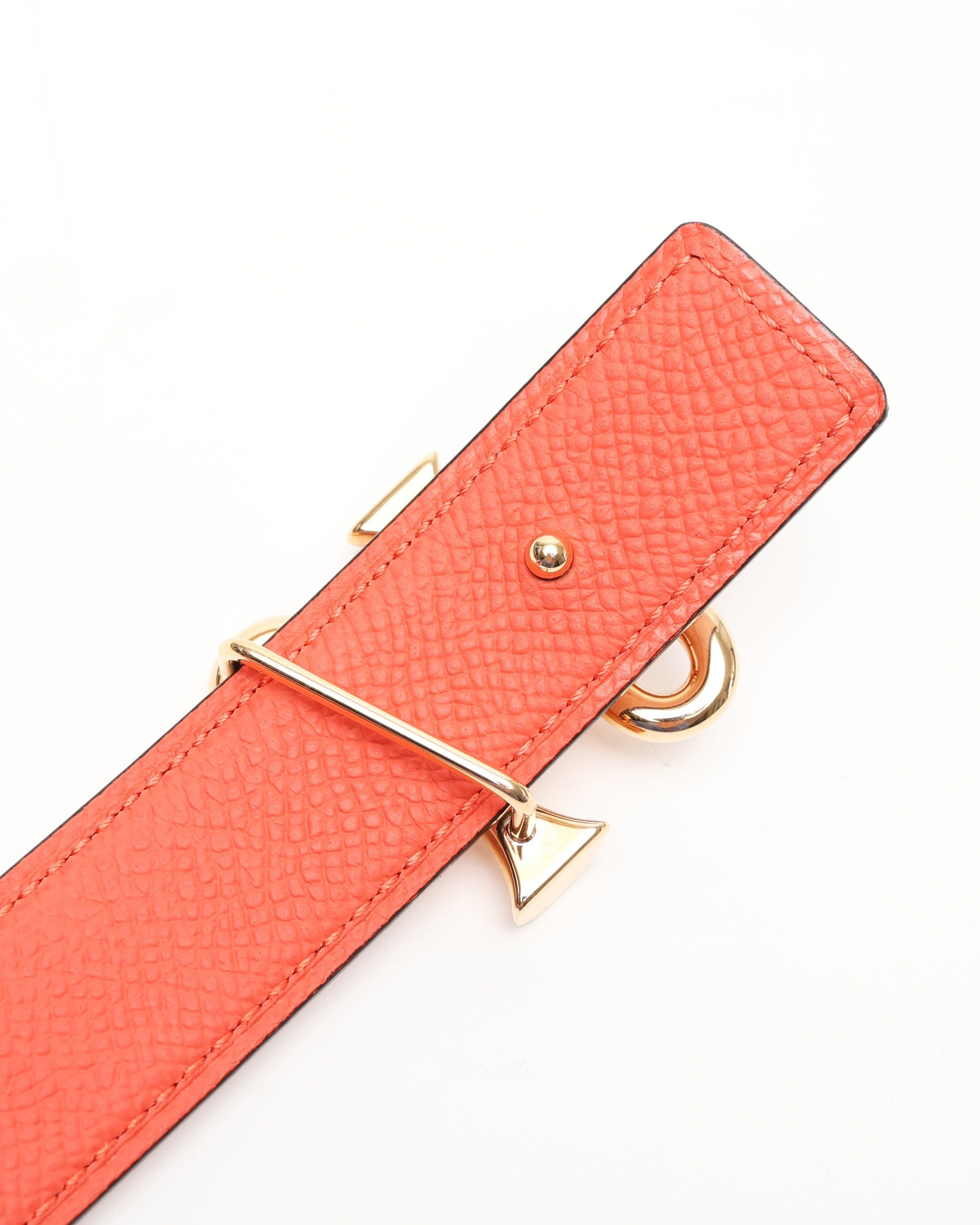 Herm�s Sur Mer Reversible Leather And Cor Baroque Belt Buckle
