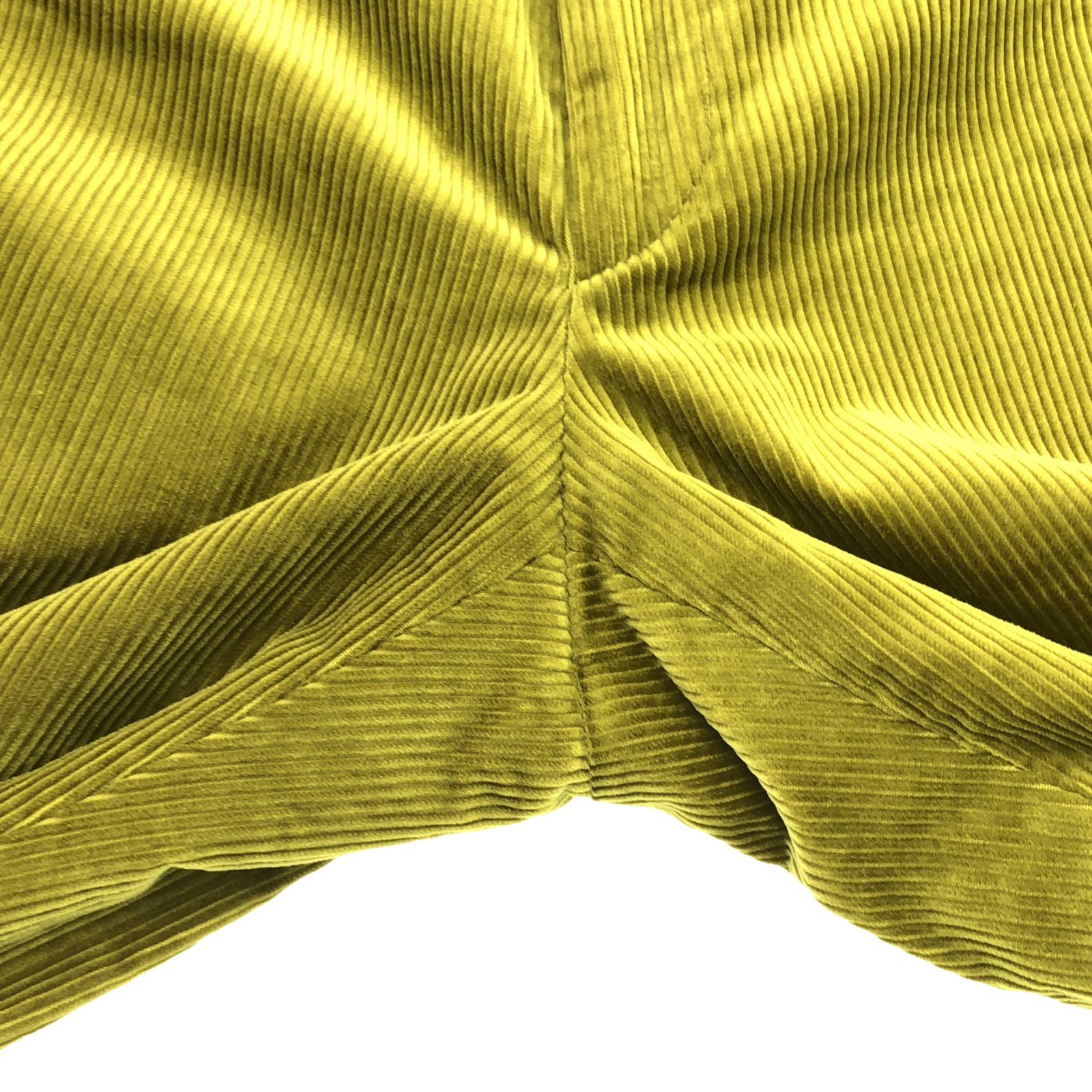 Hermes Corduroy Pants Cotton Yellow 40