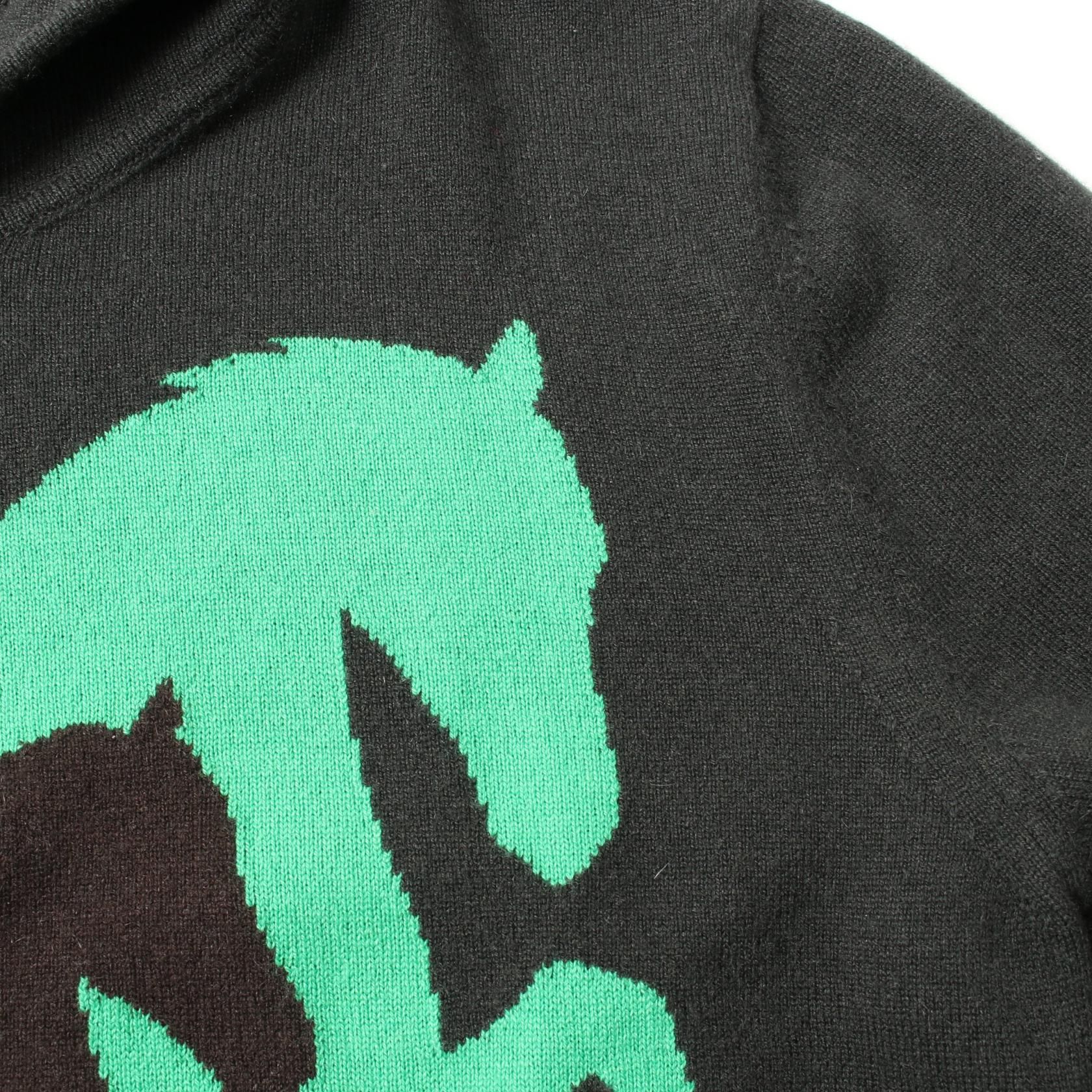 Hermes Chess And Shadow Hoodie Cashmere Green Mens L