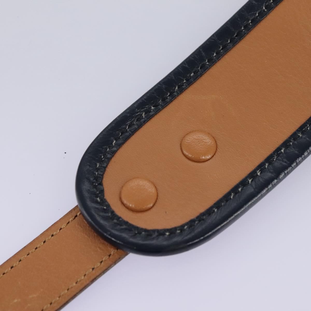 Hermes Constance Belt Leather Navy Auth