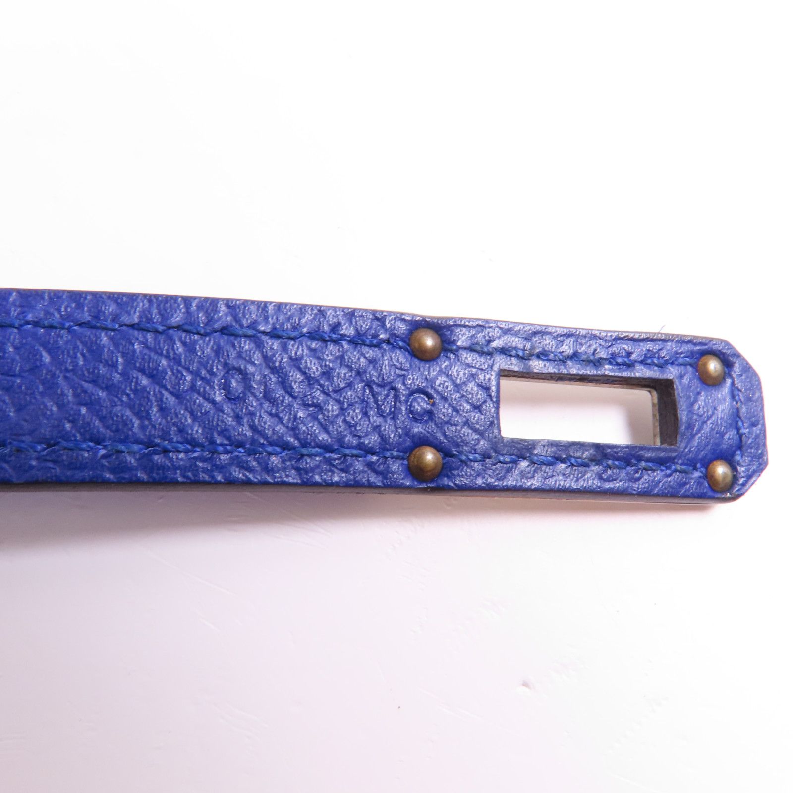 Hermes Epsom Leather Kelly Wallet Ginpaku Chosenbao Bleu Electrique Tri-Fold Long Wallet Blue Electric Blue 7t/phw Epso