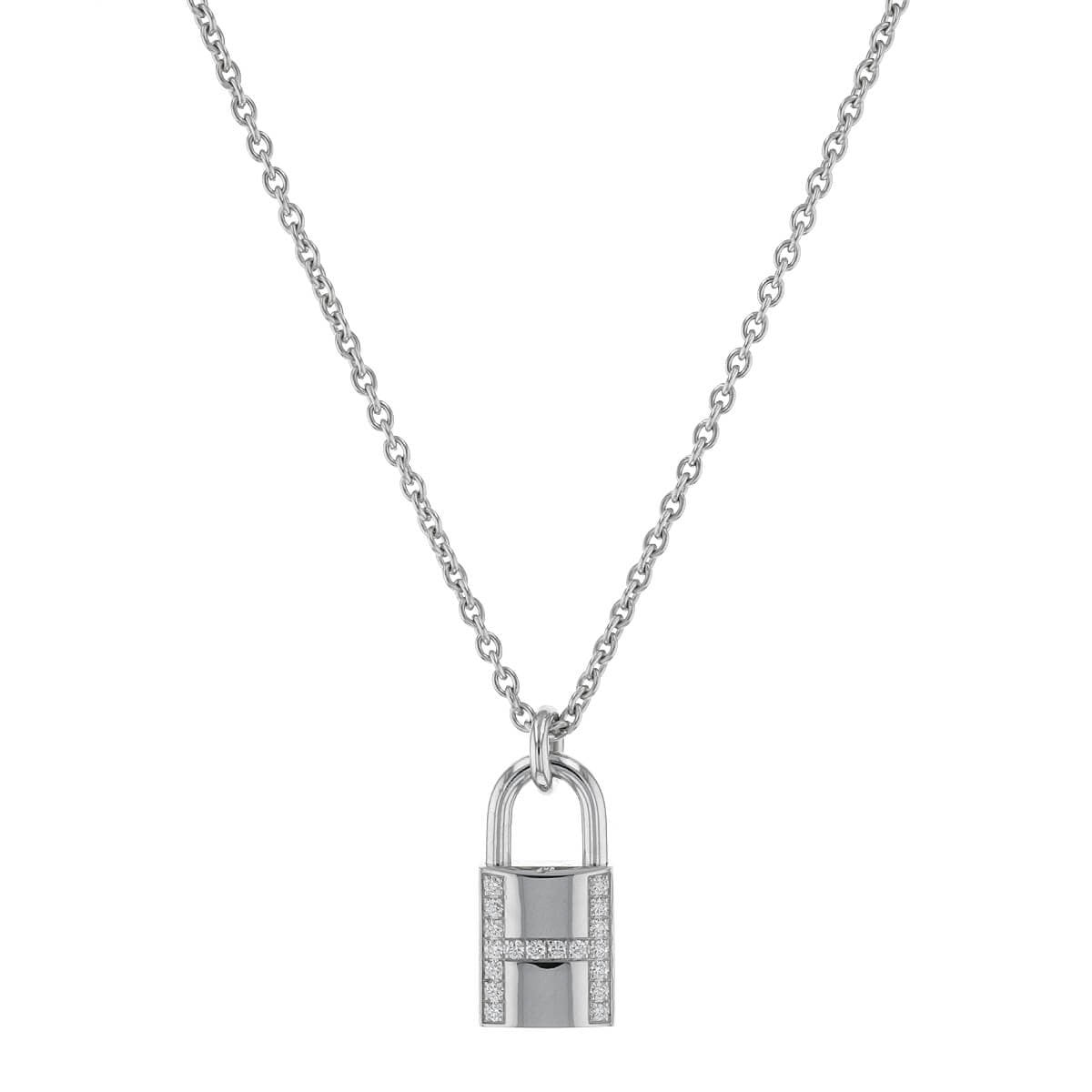 Hermes Cadenas diamonds and gold necklace