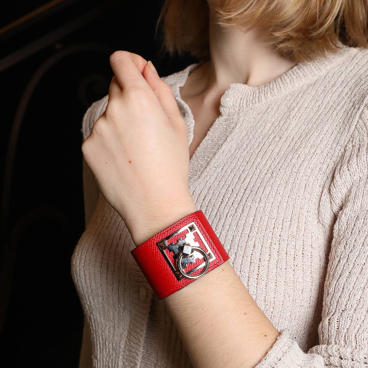 Hermes steel bracelet