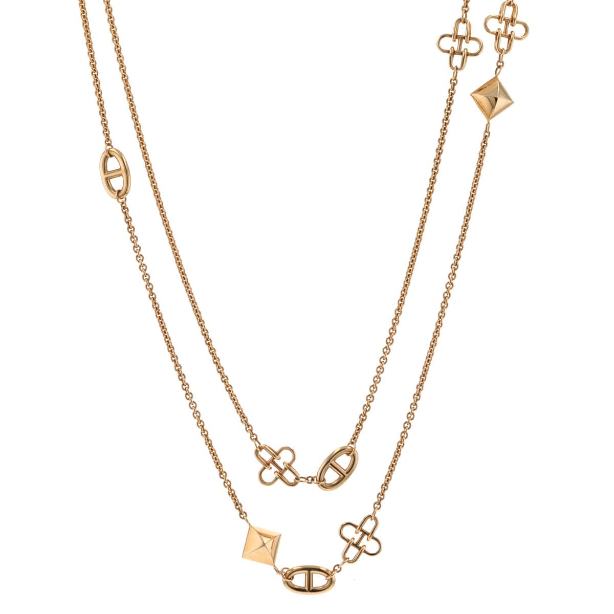 Hermes gold necklace