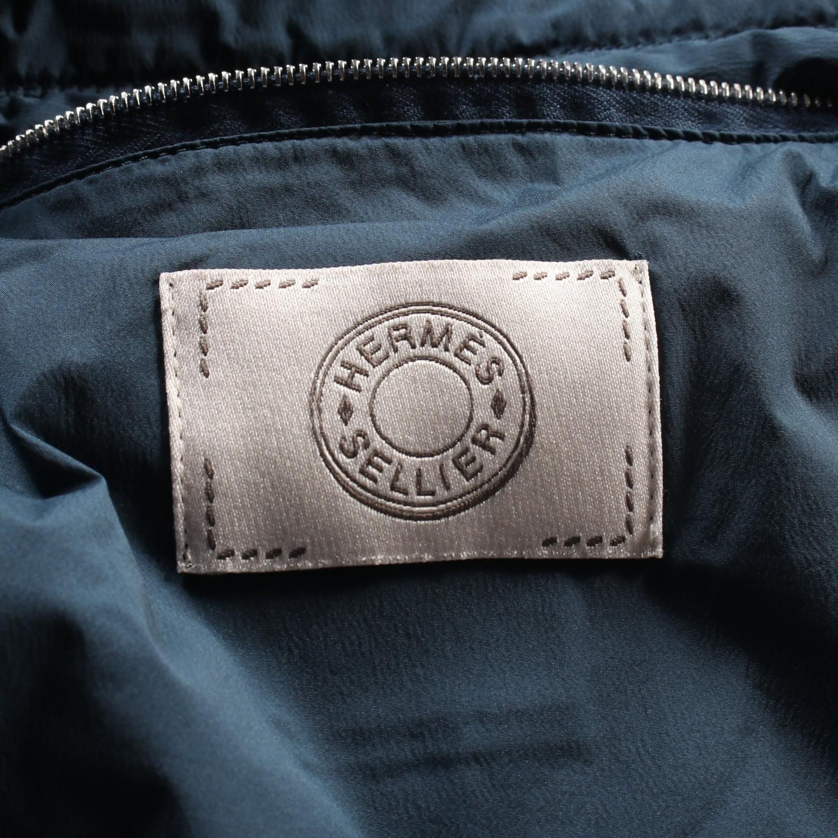 Hermes Down Jacket Green Nylon