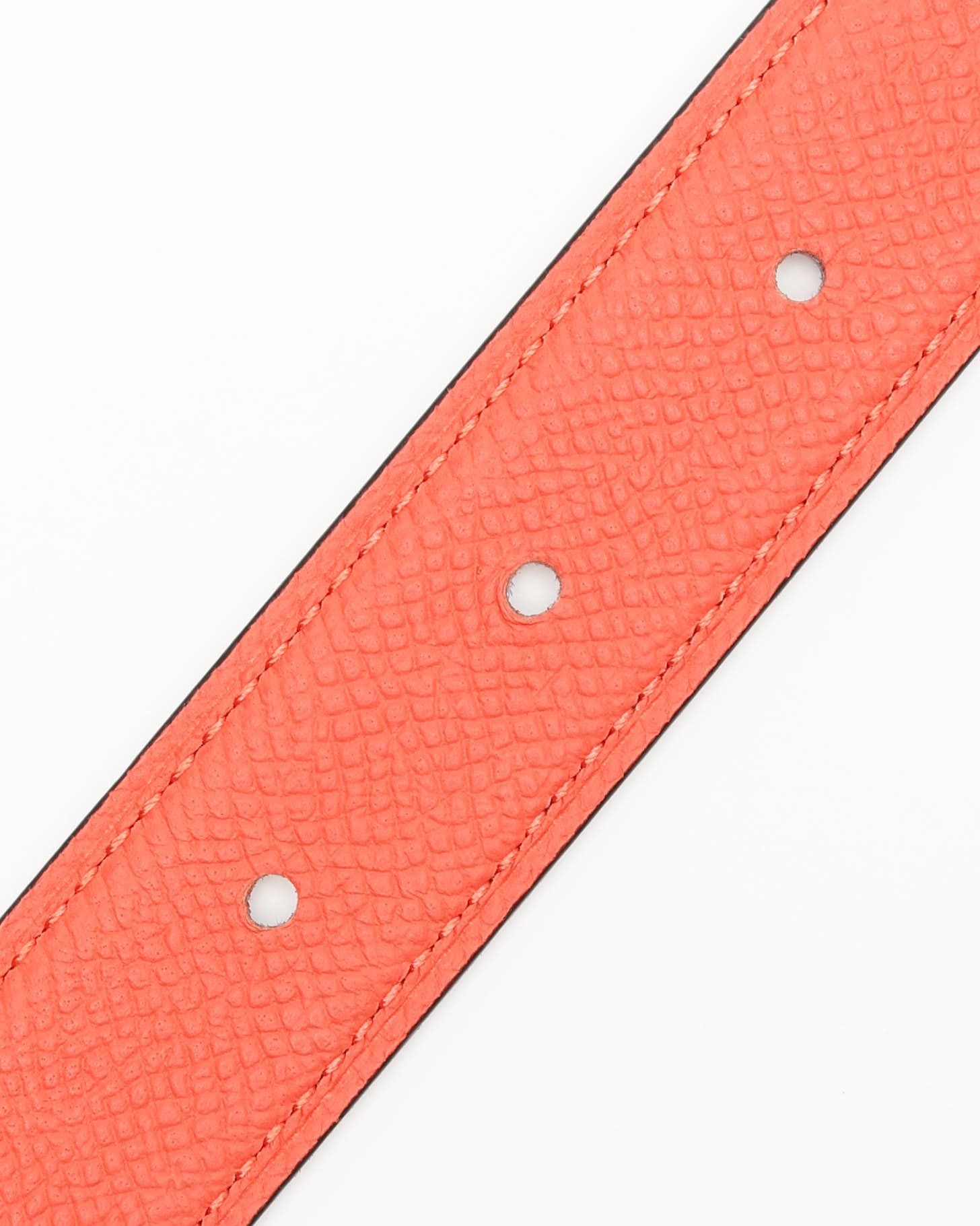 Herm�s Sur Mer Reversible Leather And Cor Baroque Belt Buckle
