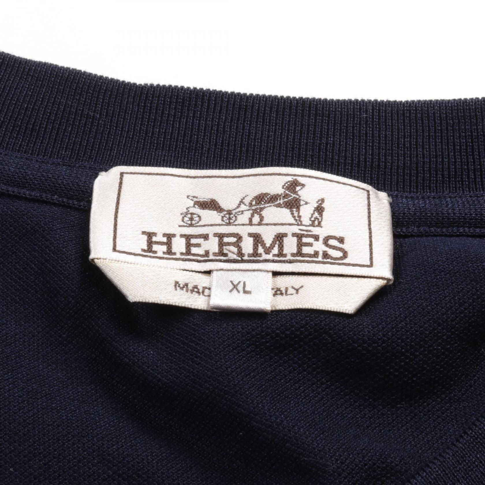 Hermes T-shirt Navy Cotton