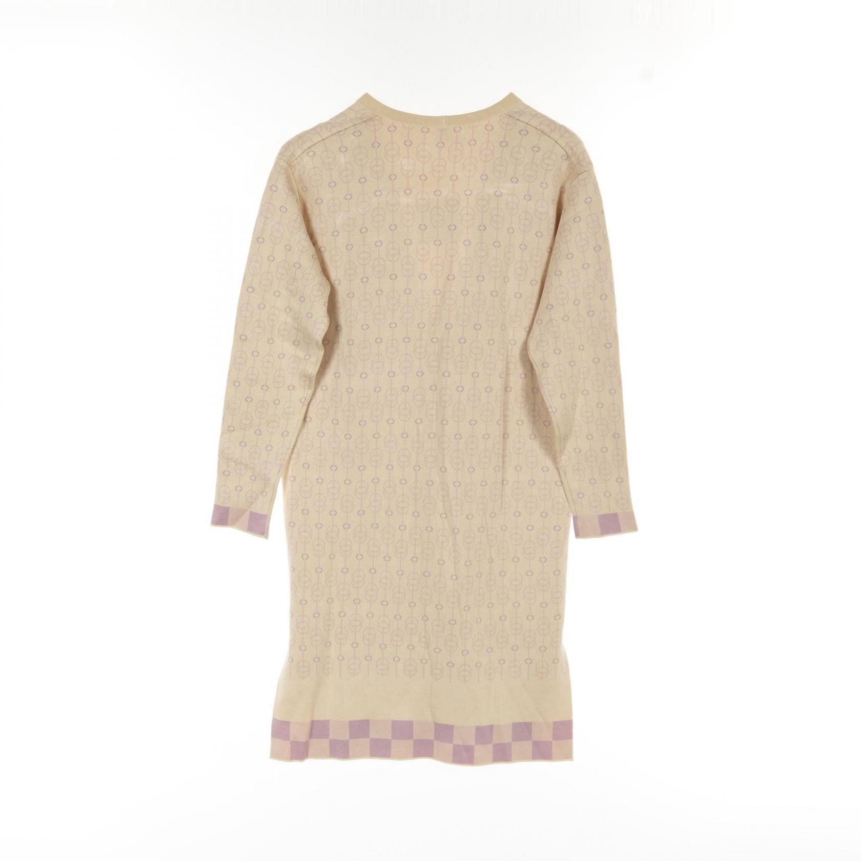Hermes Culiquetis Cardigan 2e 2103d 4 Silk Nylon Yellow Purple