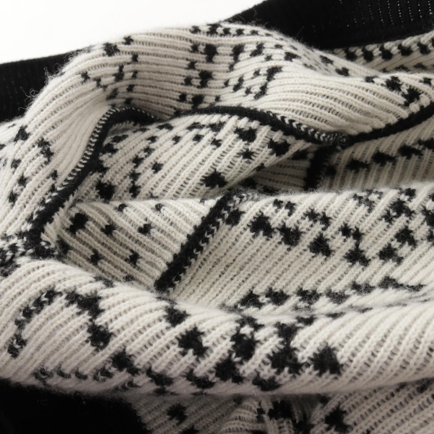 Hermes Brides De Gala Cardigan White Black White Cashmere Cotton 3e 2711d 8
