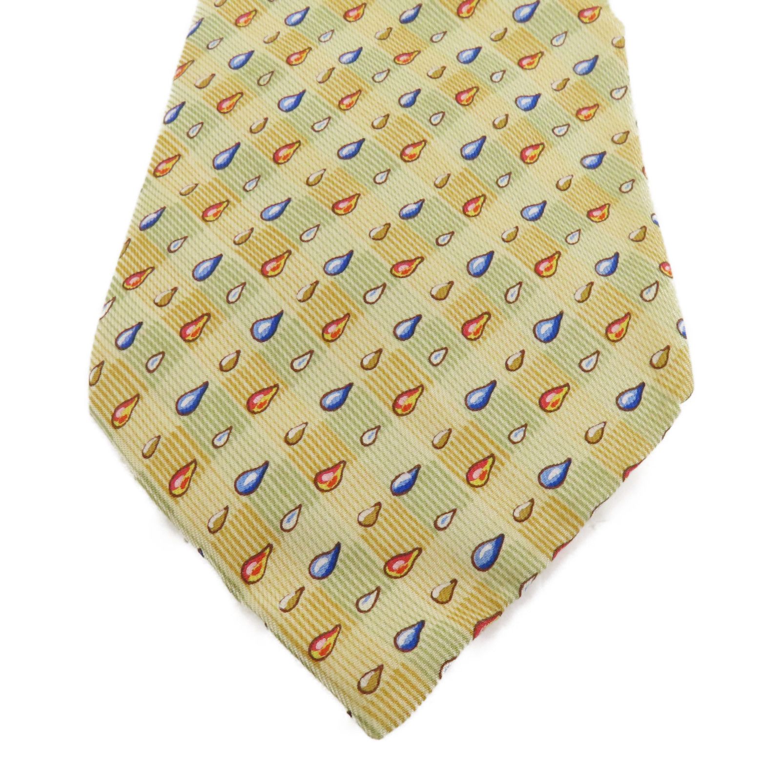 Hermes Silk Tie Belt Yellow Tie Yellow Silk