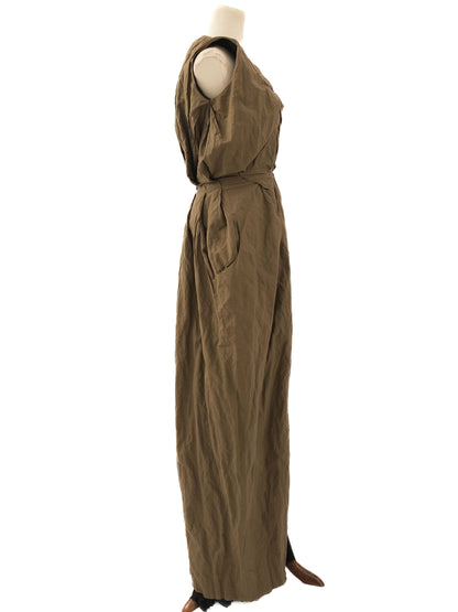 Thimister Women's Long Green Cotton Dress Size S Excellent Condition