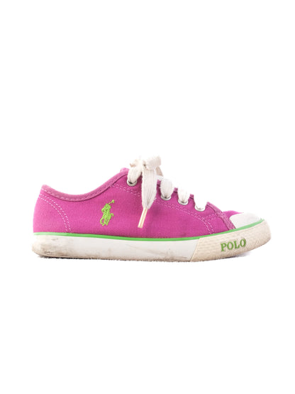 Average Condition Polo Ralph Lauren Purple Sneakers for Kids Size 26
