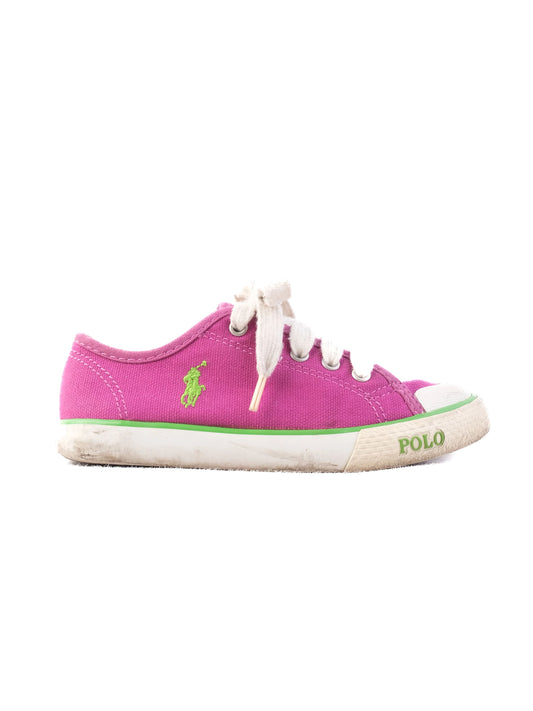 Average Condition Polo Ralph Lauren Purple Sneakers for Kids Size 26