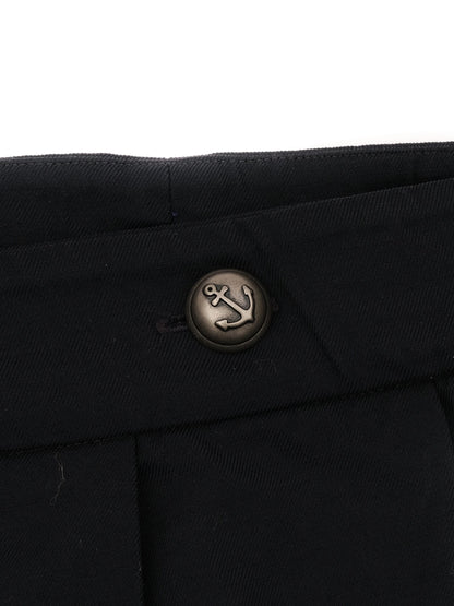 Sportmax Black Pleated Wool Skirt Excellent Condition Size N/A