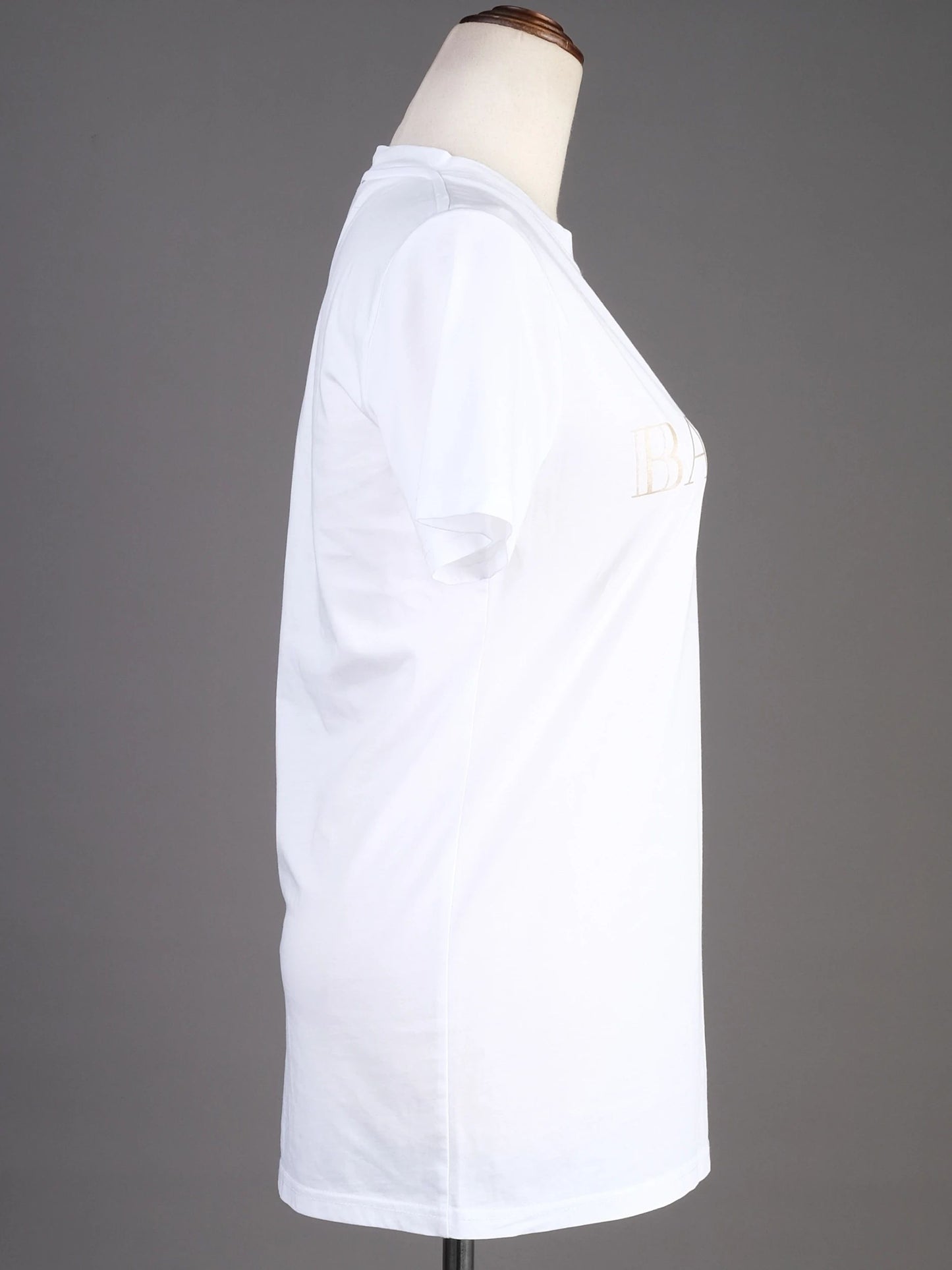 excellent balmain white t-shirt xs cotton paris graphic tee