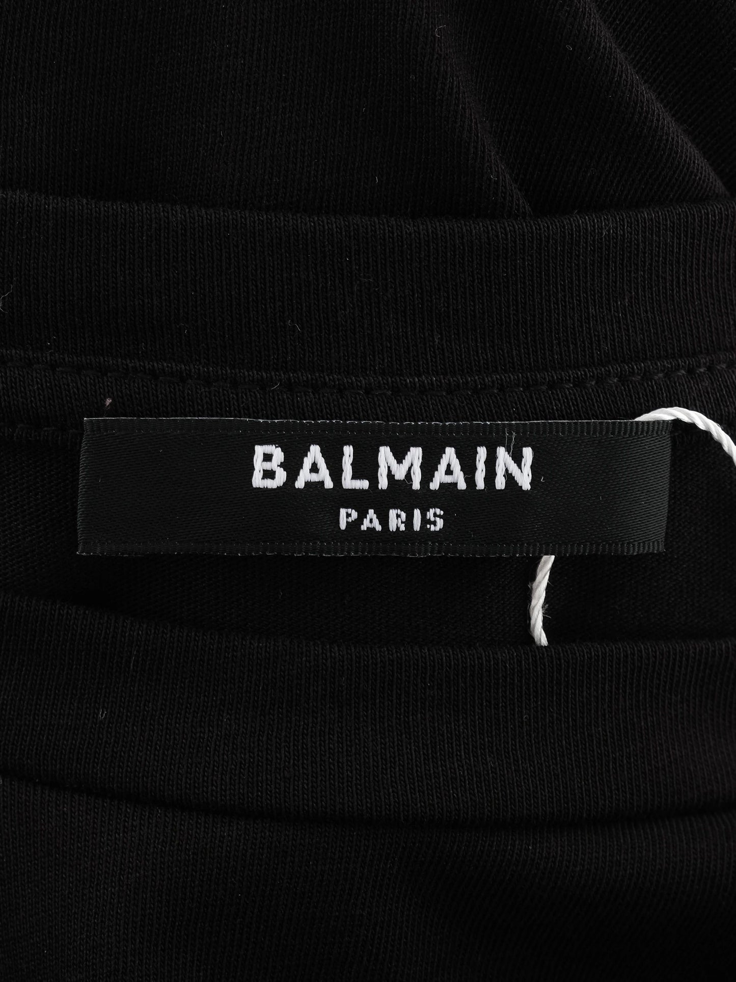 excellent balmain black t-shirt xs with gold print & buttons