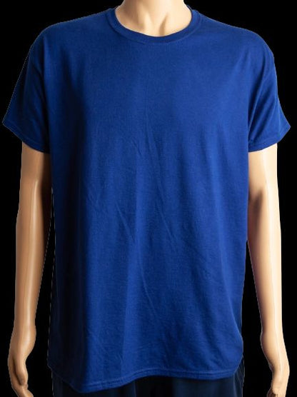 Good Hanes Blue Polyester Men's T-Shirt - Plain Design