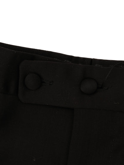 Excellent Pal Zileri Black Wool Trousers Men's Size M