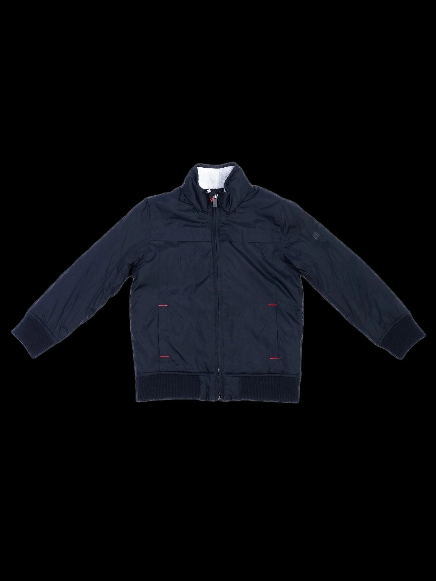 excellent hugo boss blue nylon jacket for kids size 6